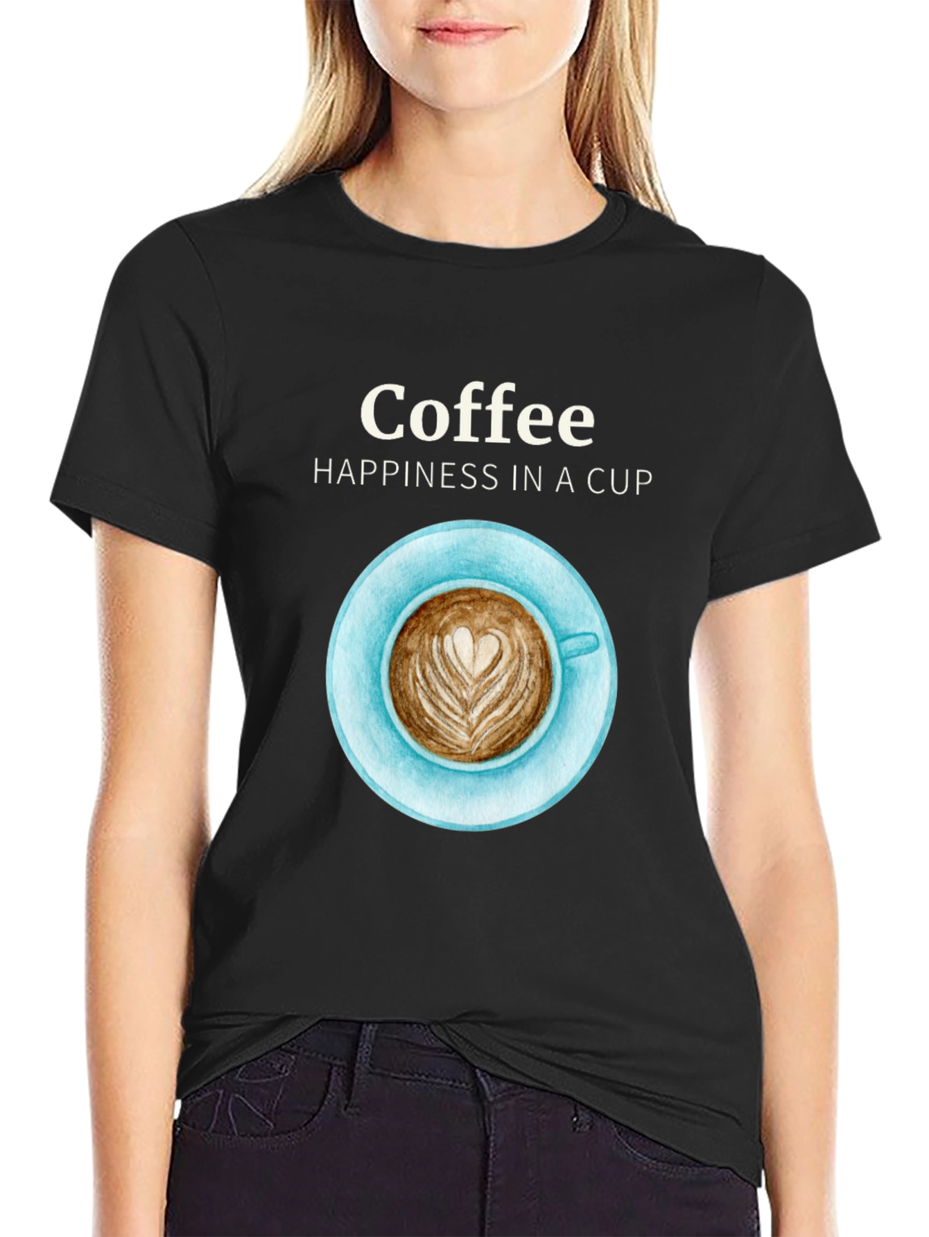 Coffee Happiness Graphic T-Shirt