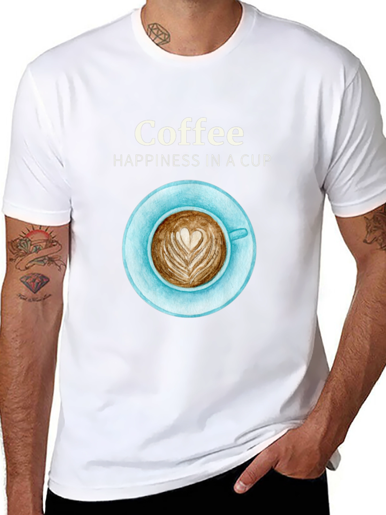 Coffee Happiness Graphic T-Shirt