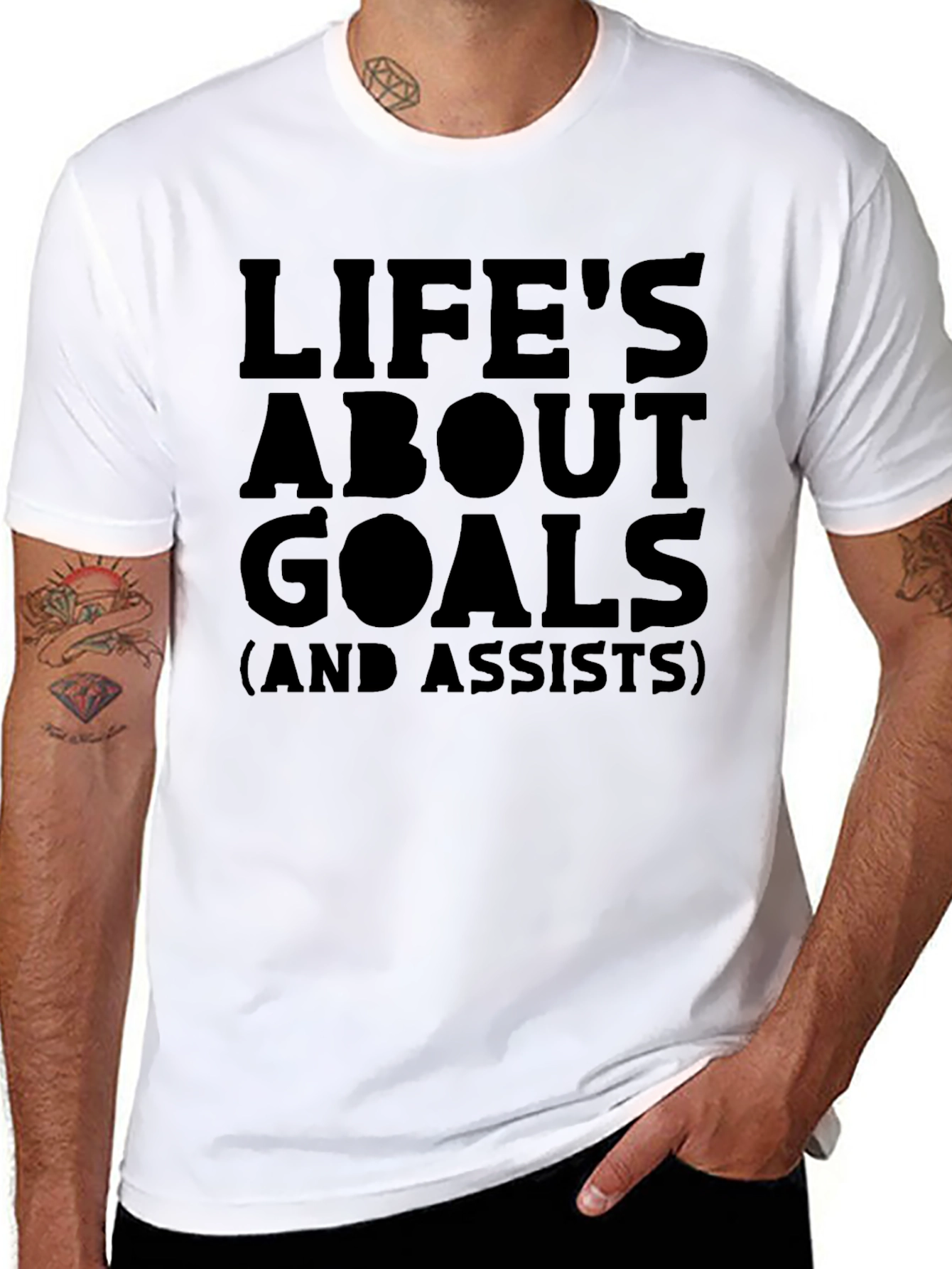 Lifes About Goals T-Shirt - Funny Soccer Tee
