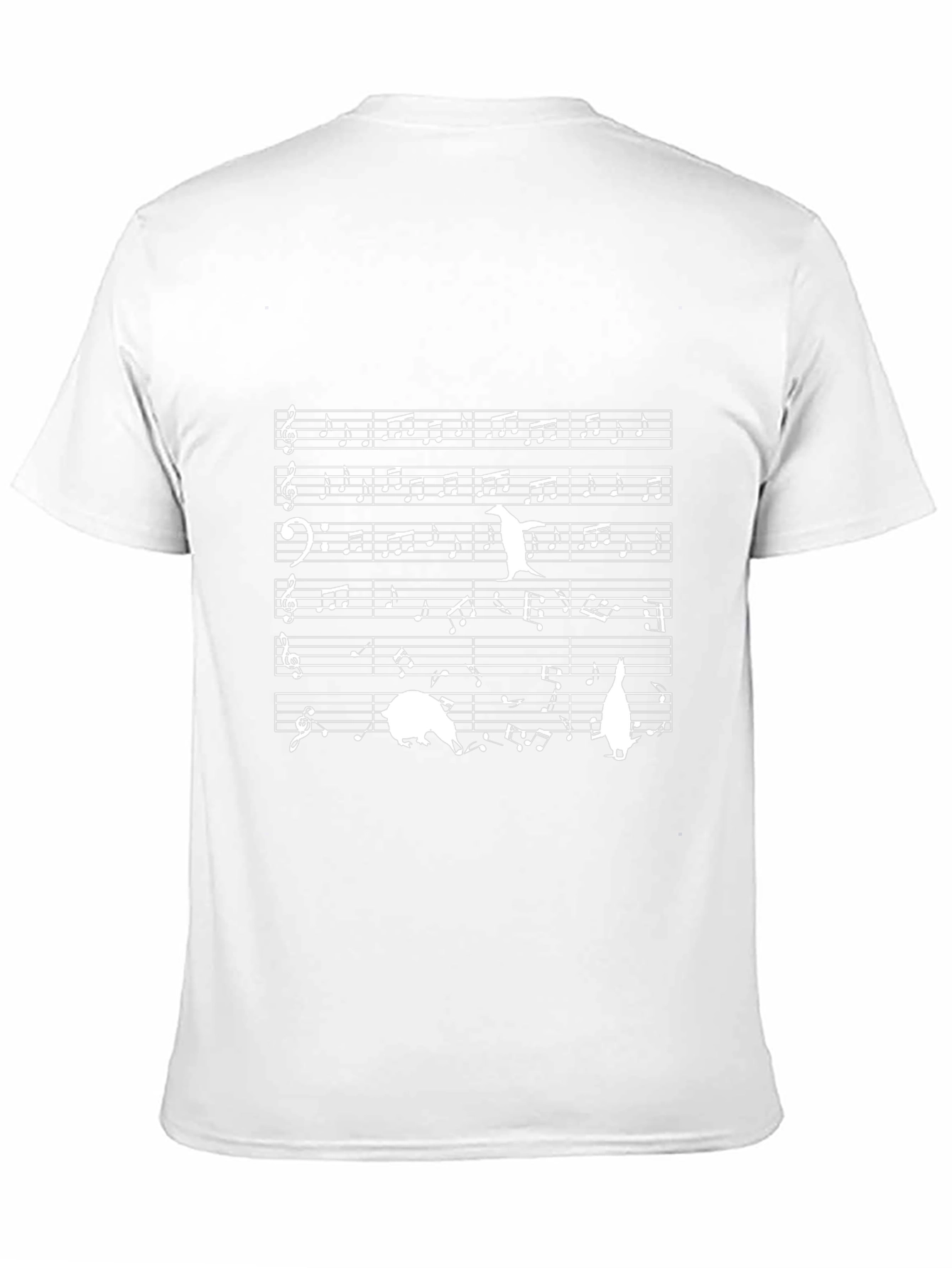 Musical Penguin T-Shirt - Black Cotton Tee