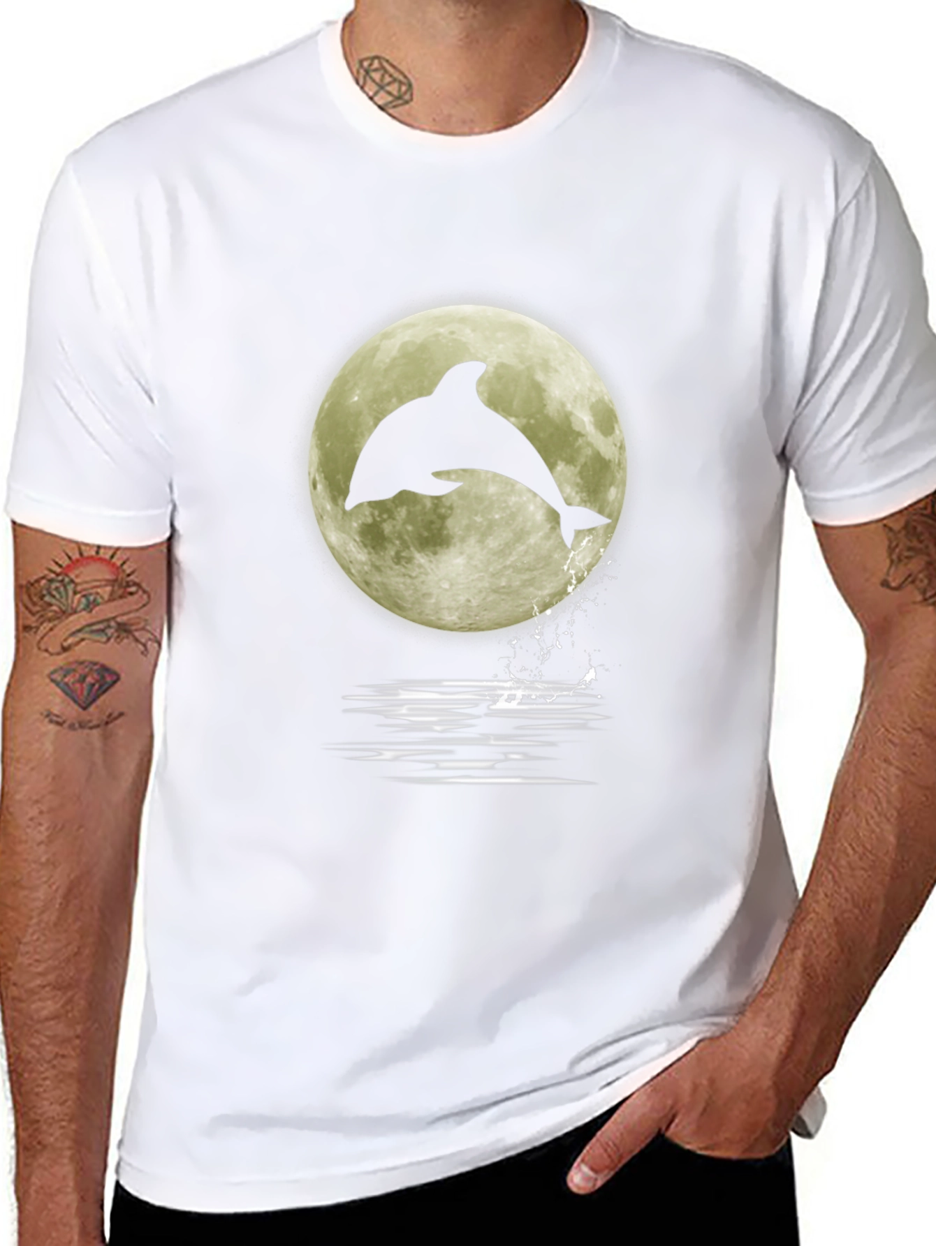 Dolphin Moon Graphic Tee