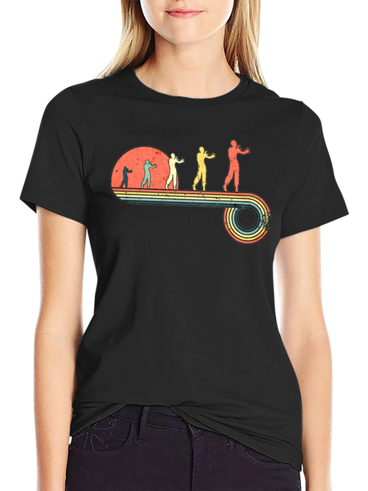 Zombie Evolution Retro T-Shirt