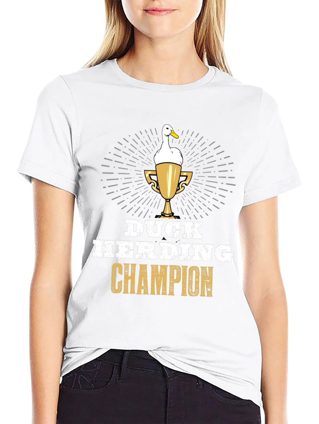 Duck Herding Champion T-Shirt - Funny Duck Lover Gift