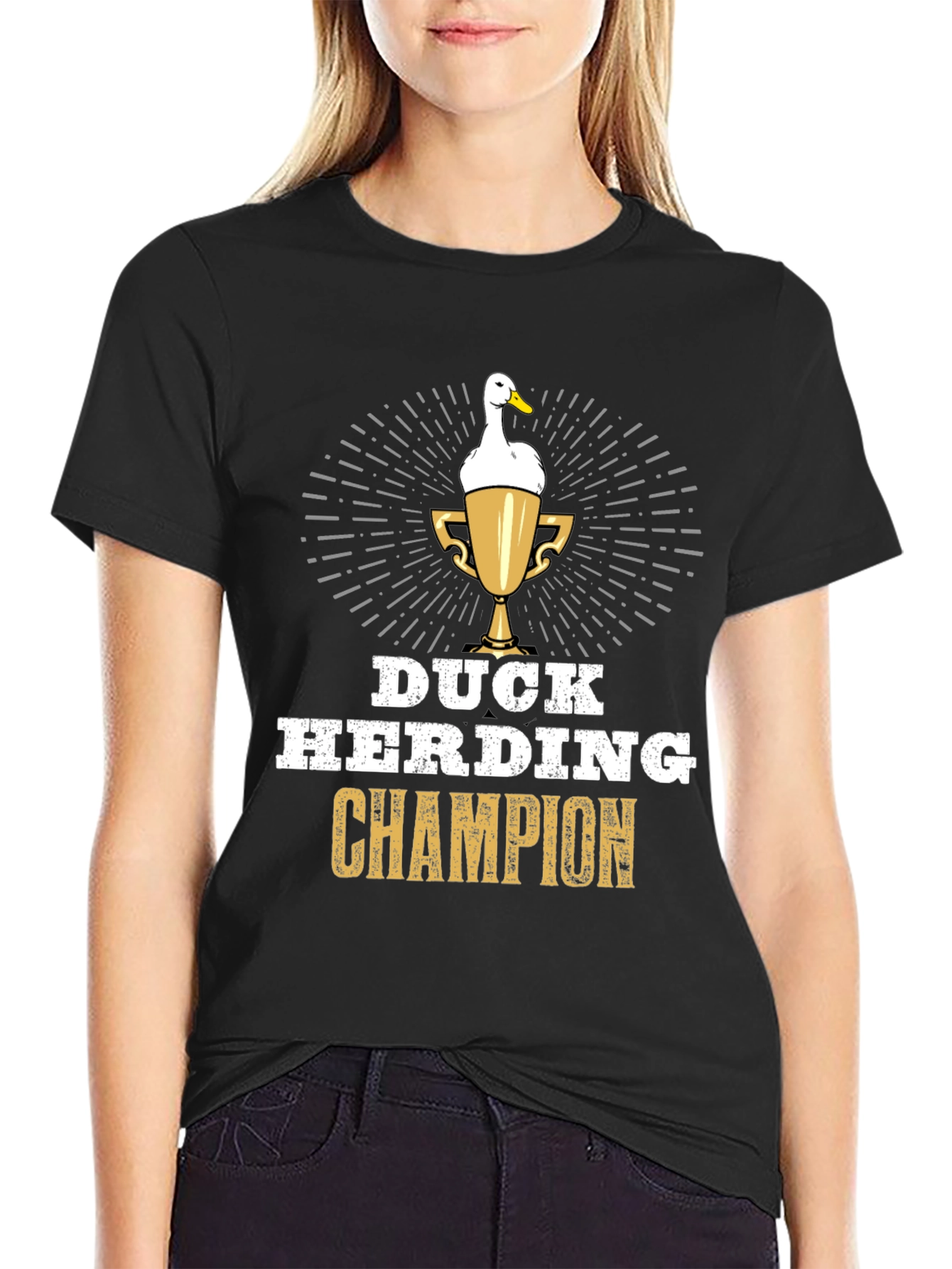 Duck Herding Champion T-Shirt - Funny Duck Lover Gift