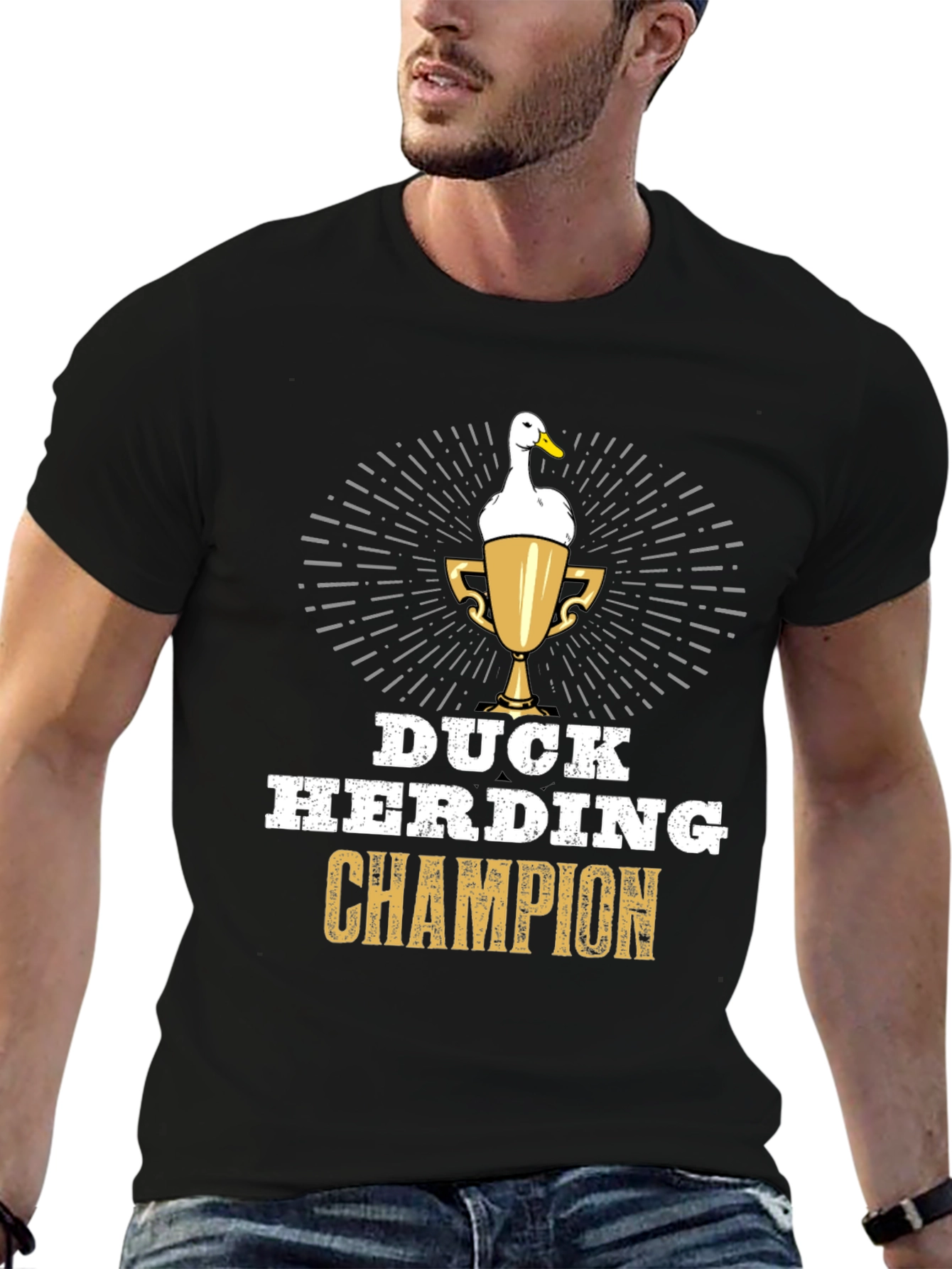 Duck Herding Champion T-Shirt - Funny Duck Lover Gift