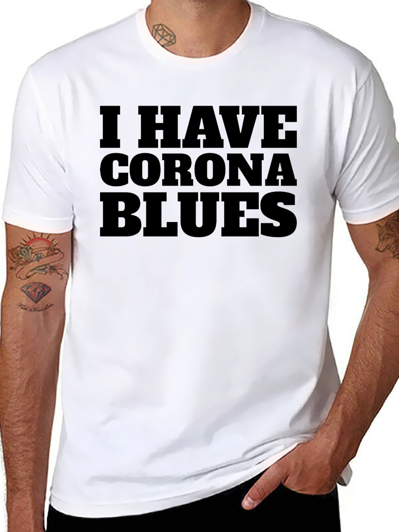 Corona Blues Graphic T-Shirt