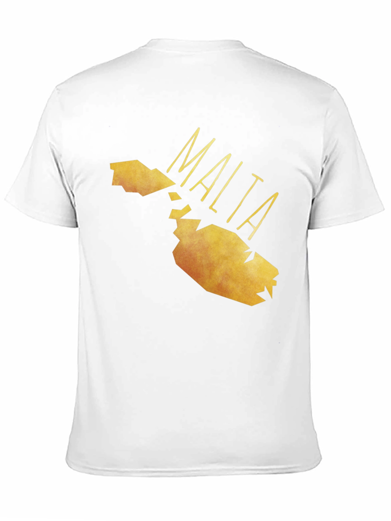 Malta Map Graphic Tee - Black Cotton T-Shirt