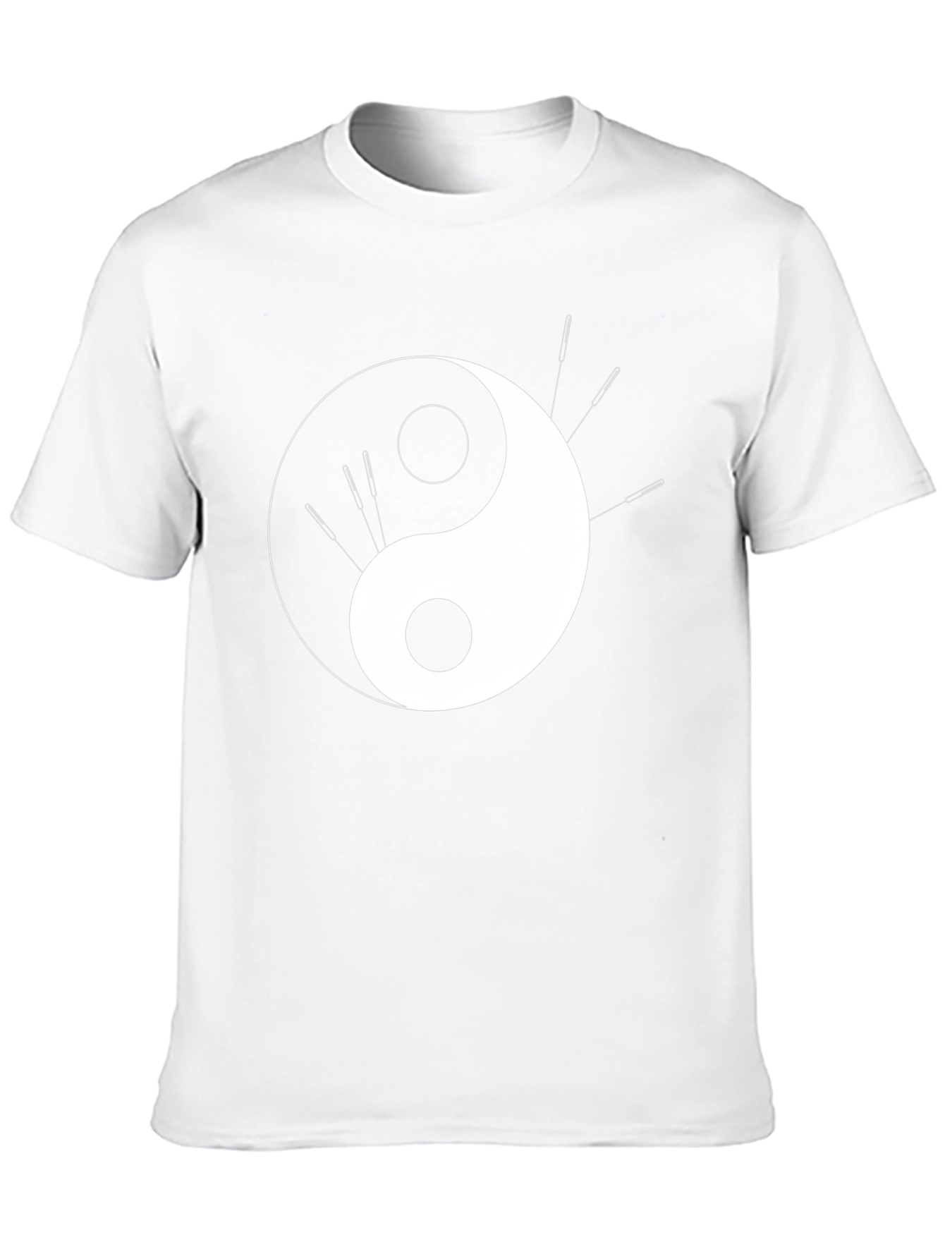 Yin Yang Acupuncture Black T-Shirt