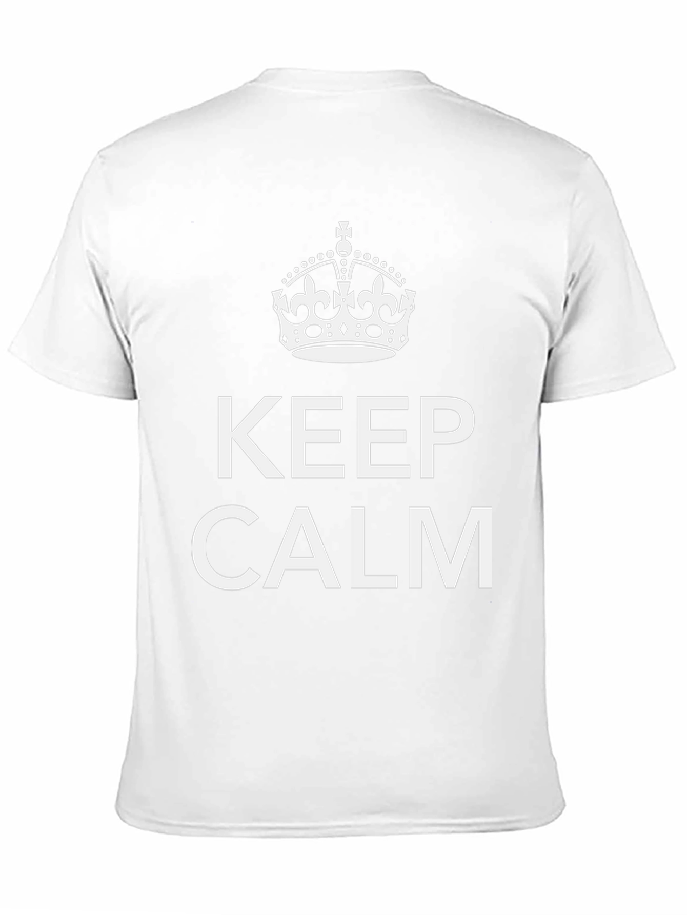 Keep Calm Graphic Tee - Black Crew Neck T-Shirt