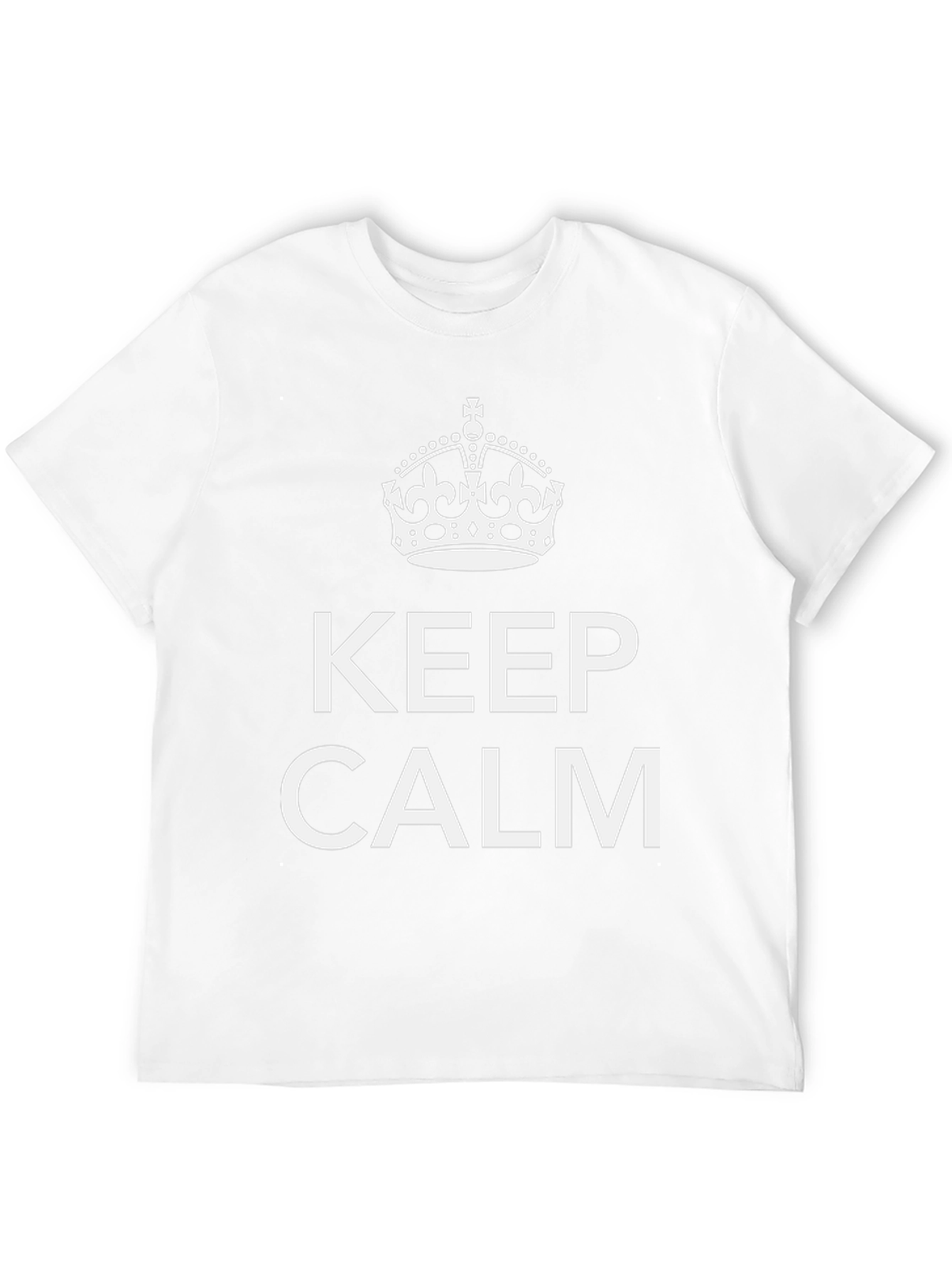 Keep Calm Graphic Tee - Black Crew Neck T-Shirt