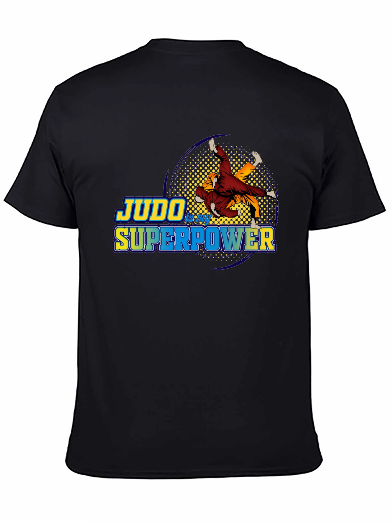 Judo is My Superpower Black T-Shirt