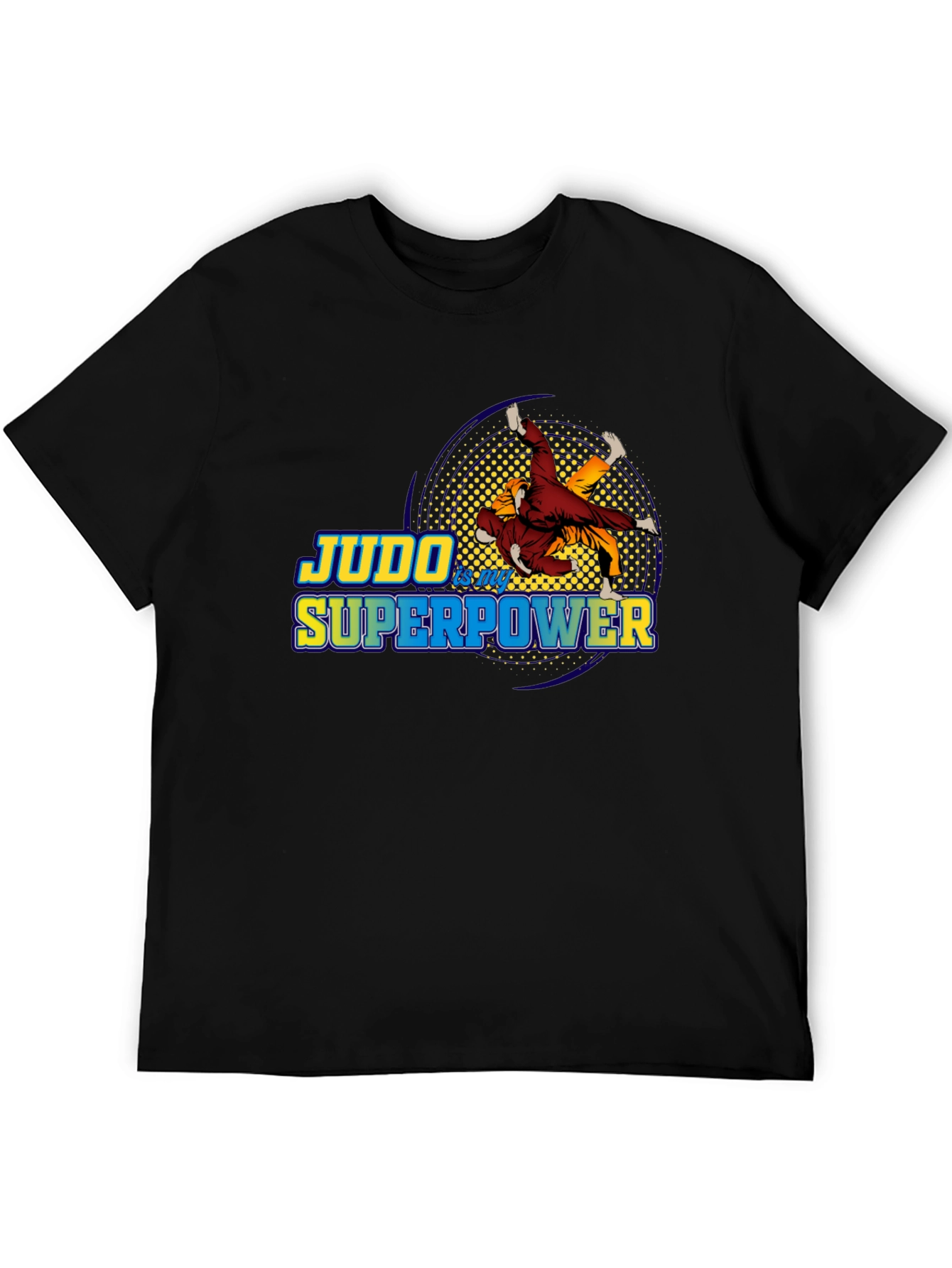 Judo is My Superpower Black T-Shirt
