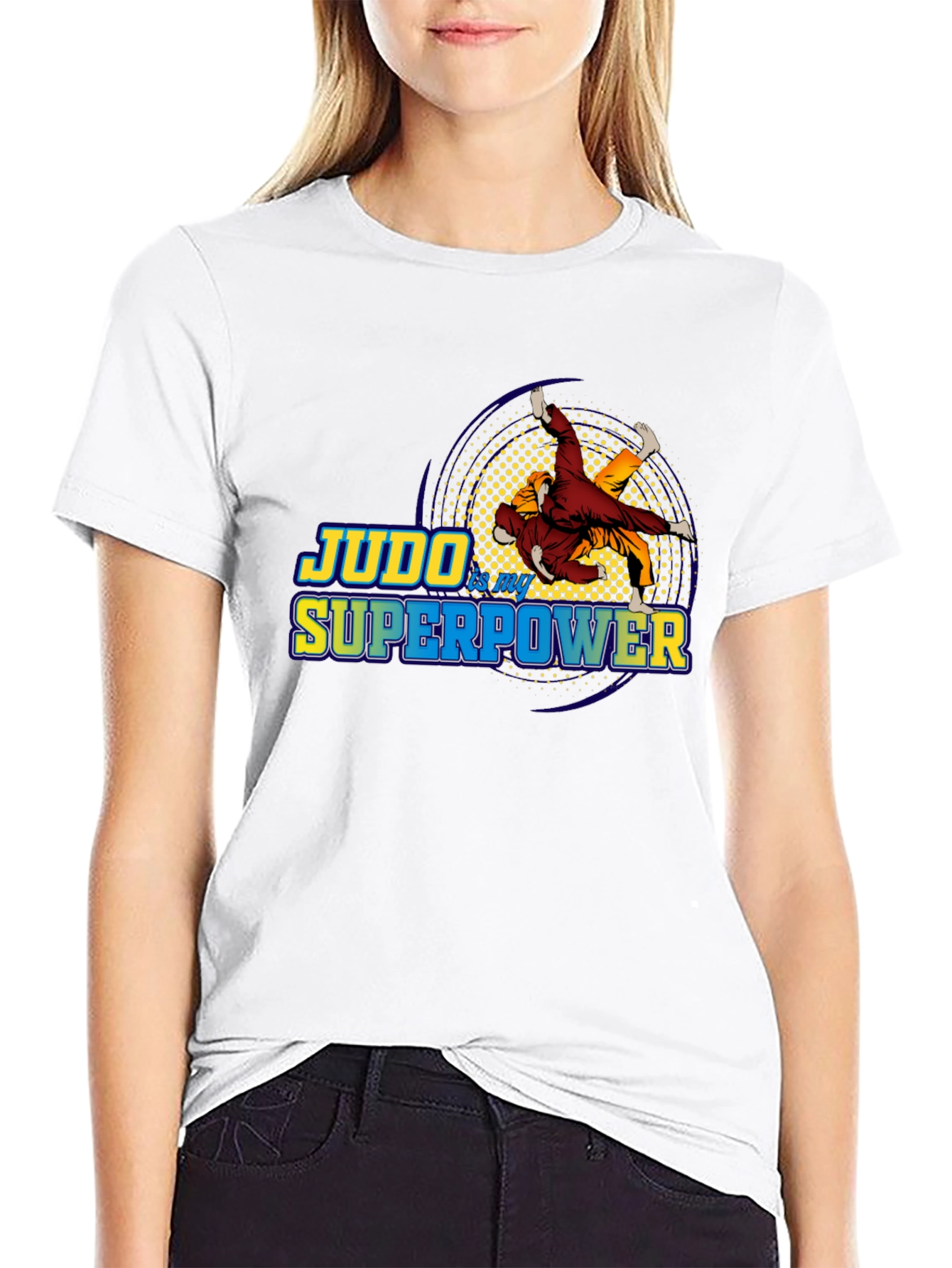 Judo is My Superpower Black T-Shirt