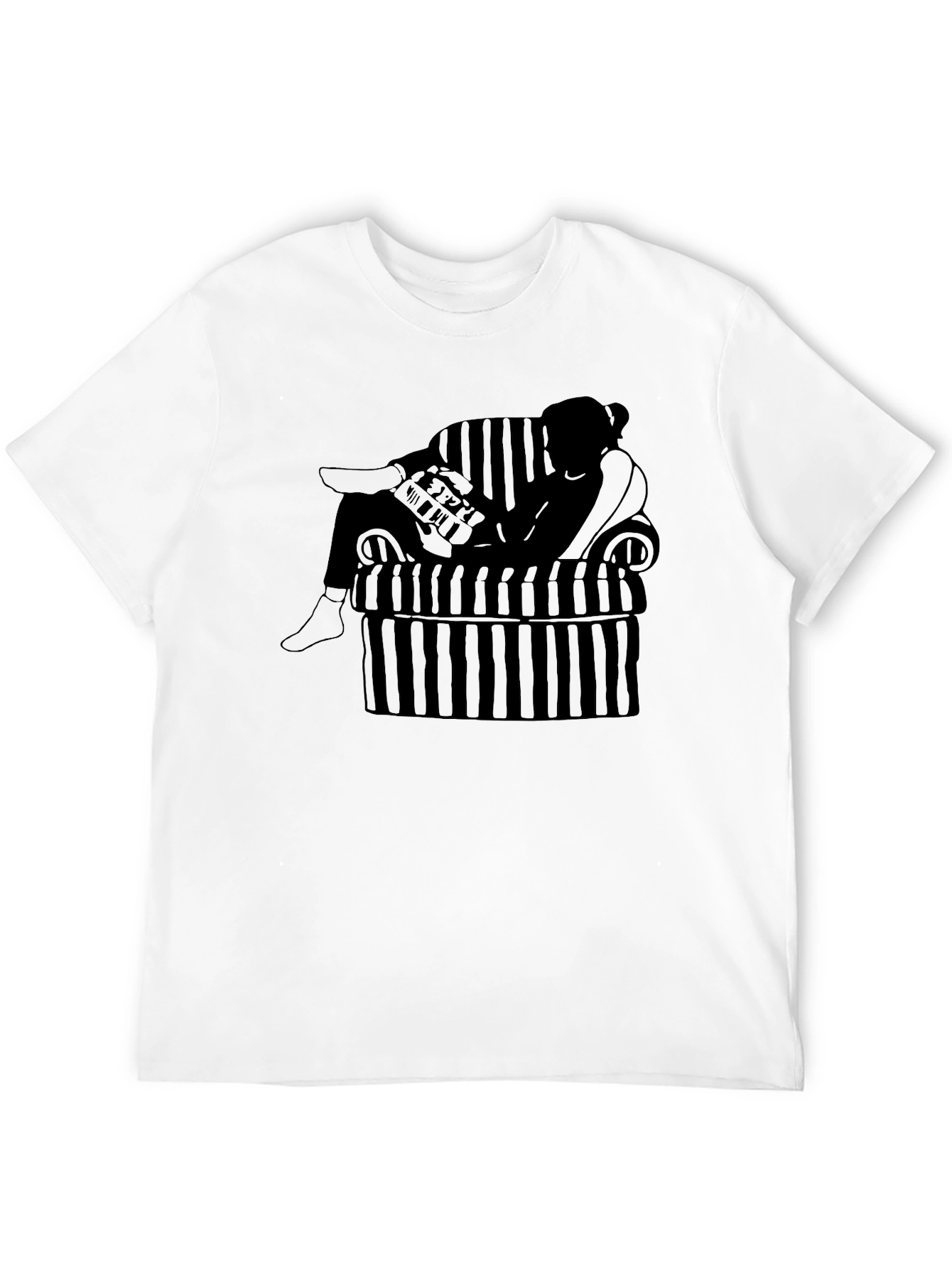 Relaxed Reader Graphic Tee - Black