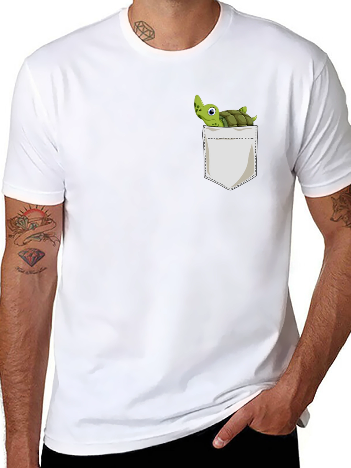 Turtle Pocket Graphic T-Shirt