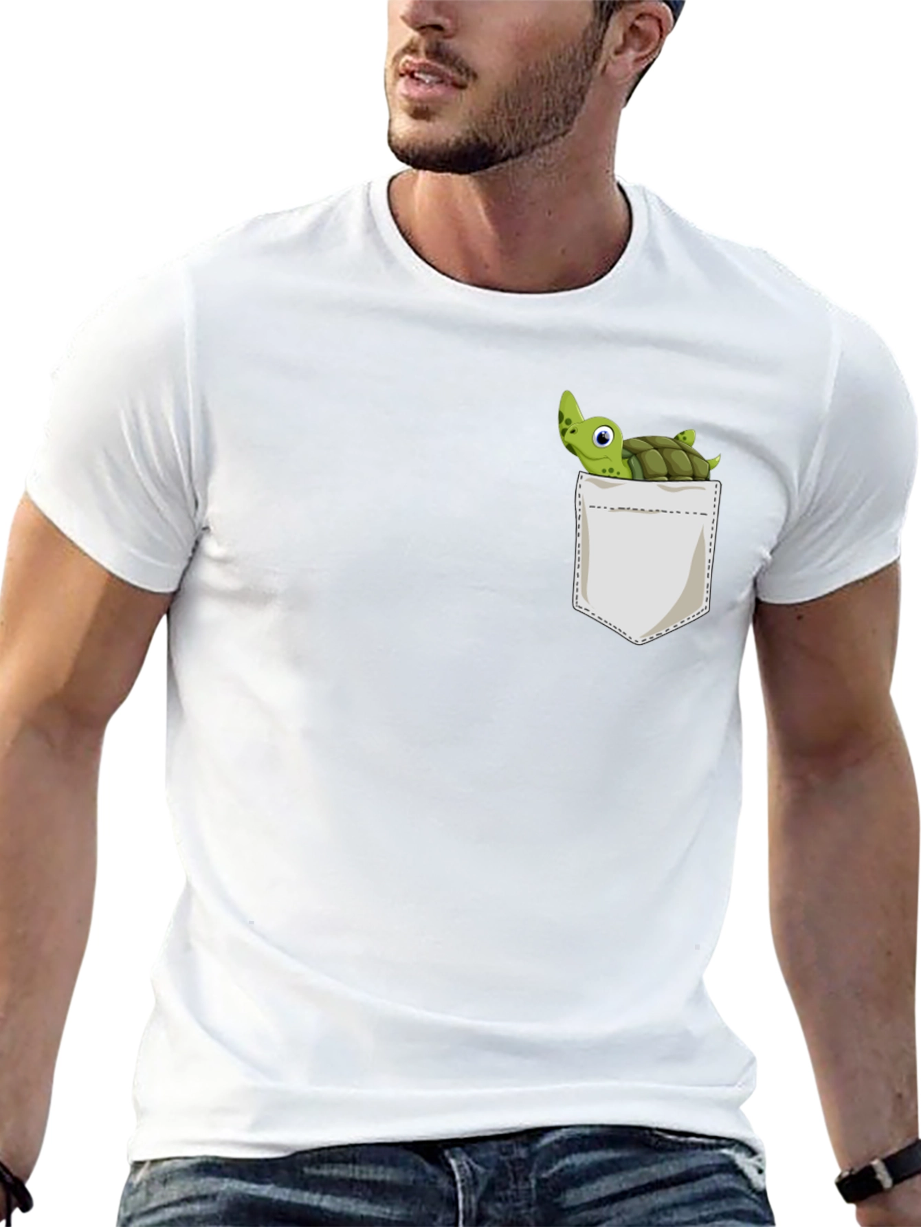 Turtle Pocket Graphic T-Shirt