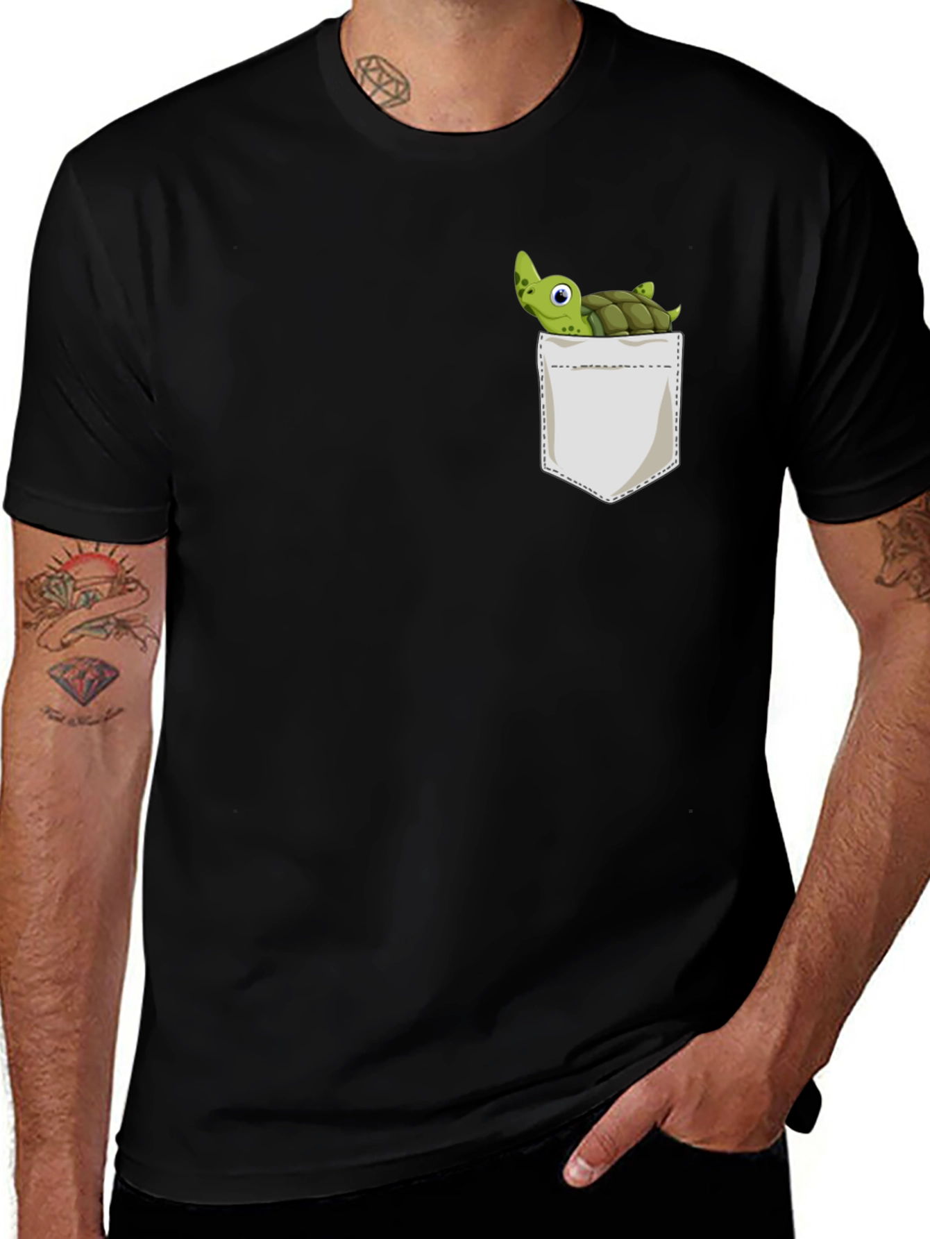 Turtle Pocket Graphic T-Shirt