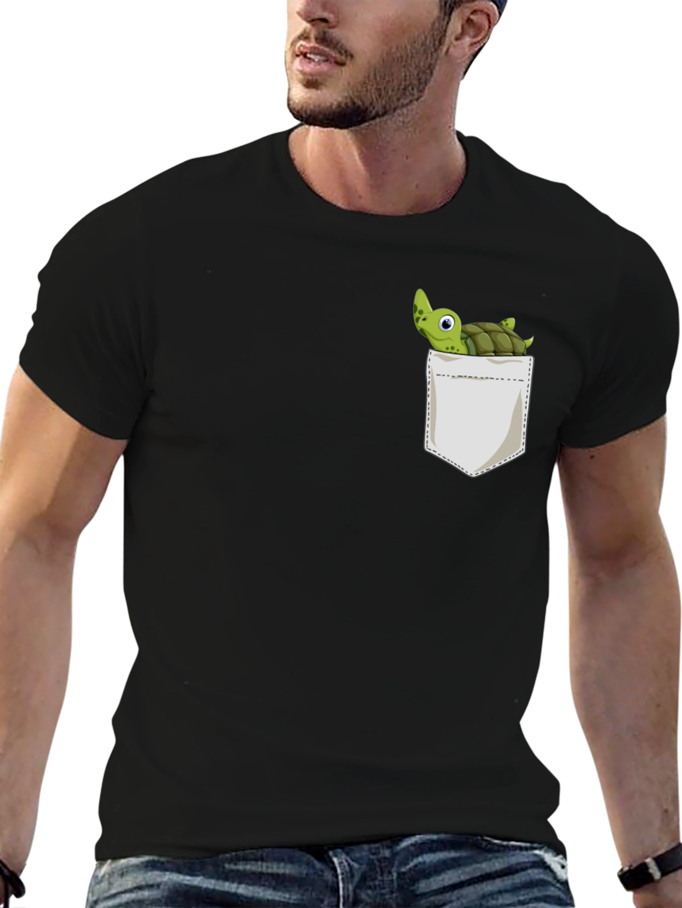 Turtle Pocket Graphic T-Shirt