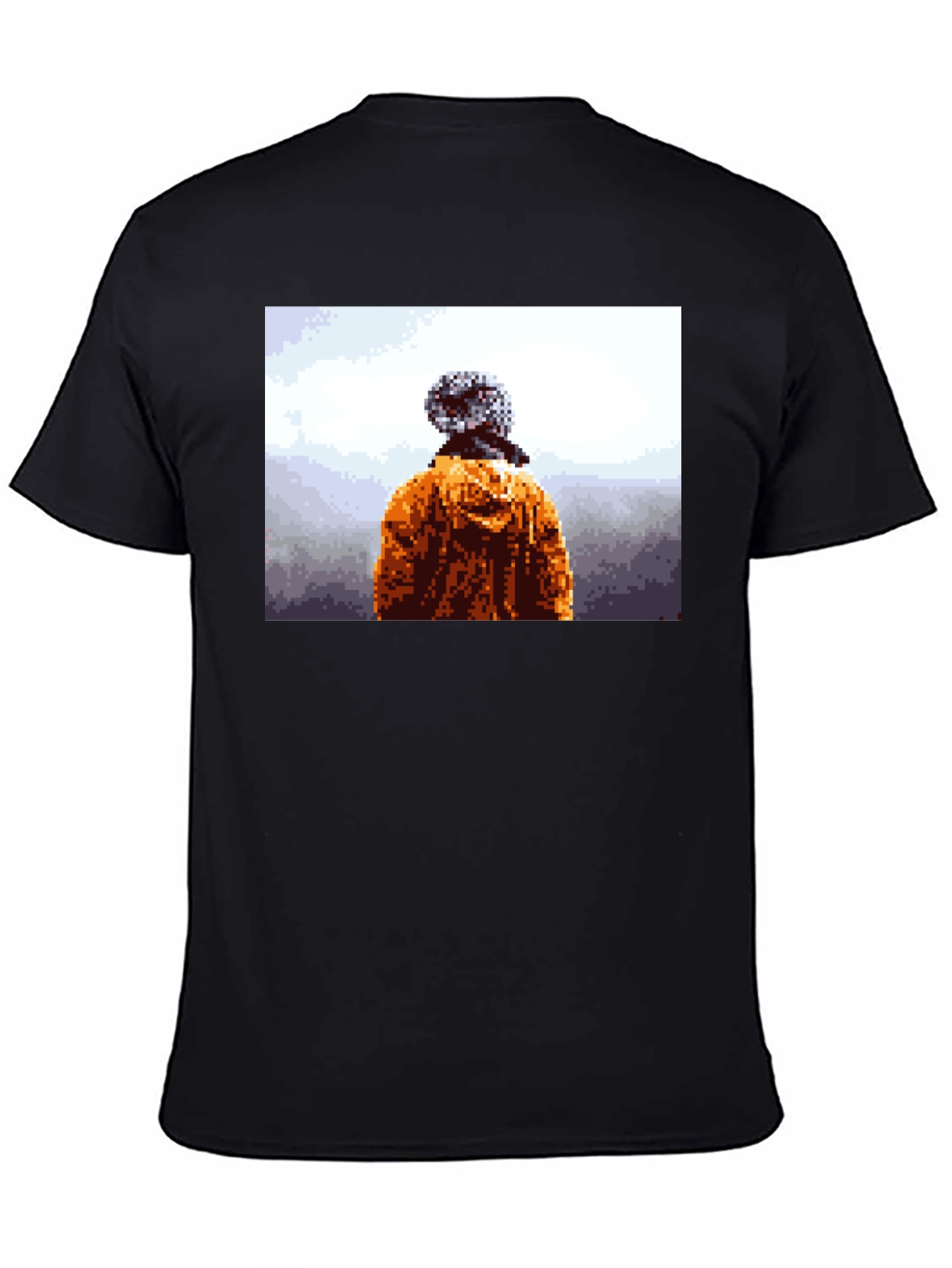 Pixelated Explorer Black T-Shirt