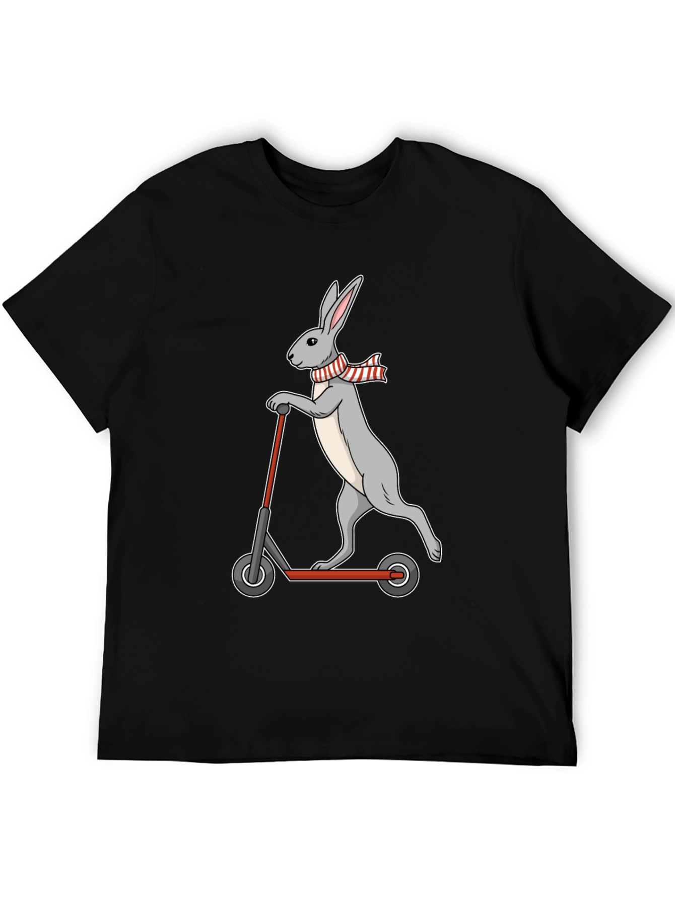 Rabbit Scooter T-Shirt - Cool Graphic Tee