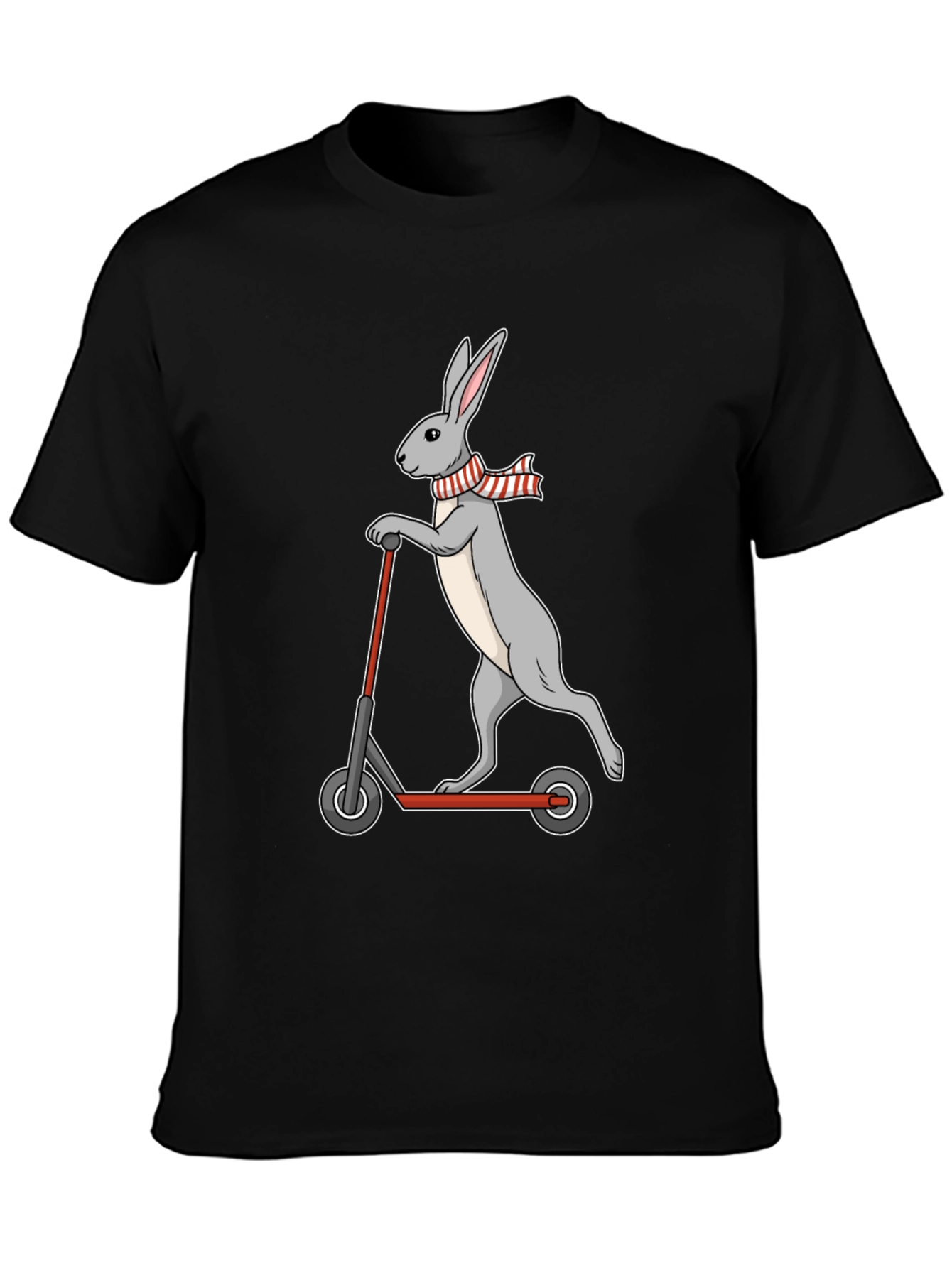 Rabbit Scooter T-Shirt - Cool Graphic Tee