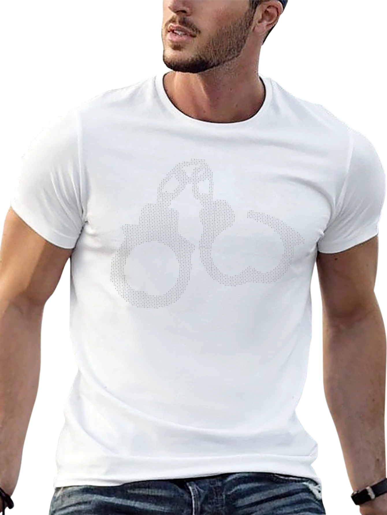 Classic Black Cotton Crew Neck T-Shirt