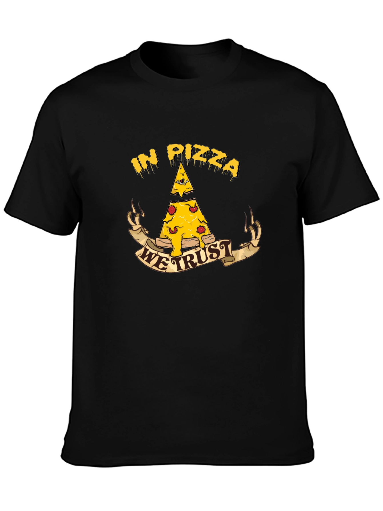 In Pizza We Trust T-Shirt - Funny Foodie Tee