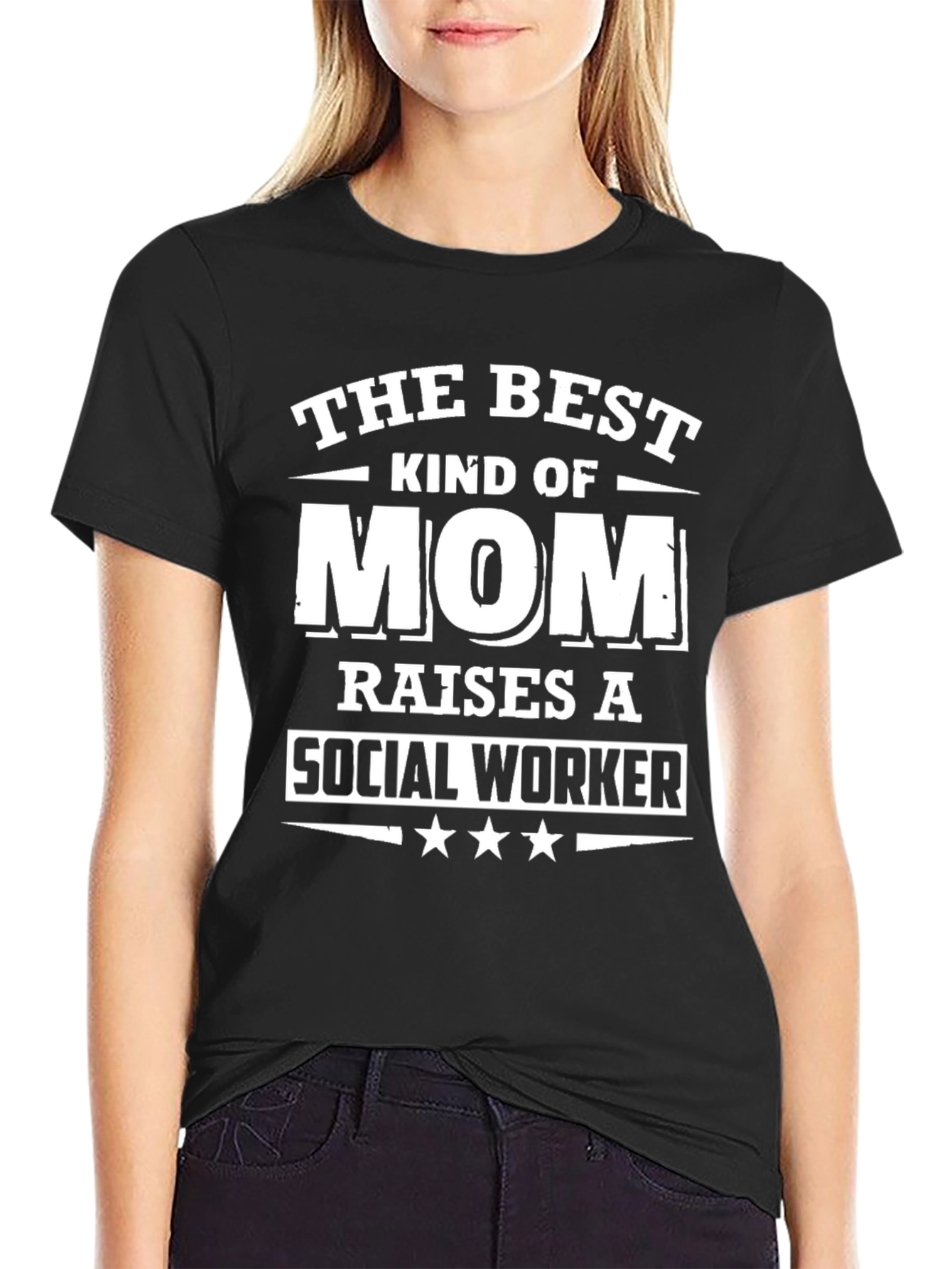 Best Kind of Mom Social Worker Graphic T-Shirt