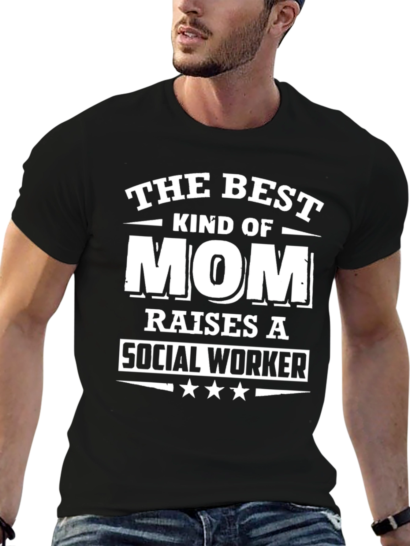 Best Kind of Mom Social Worker Graphic T-Shirt