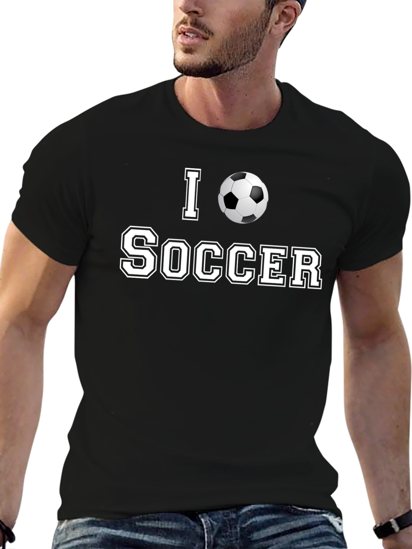 I Love Soccer T-Shirt - Stylish Design