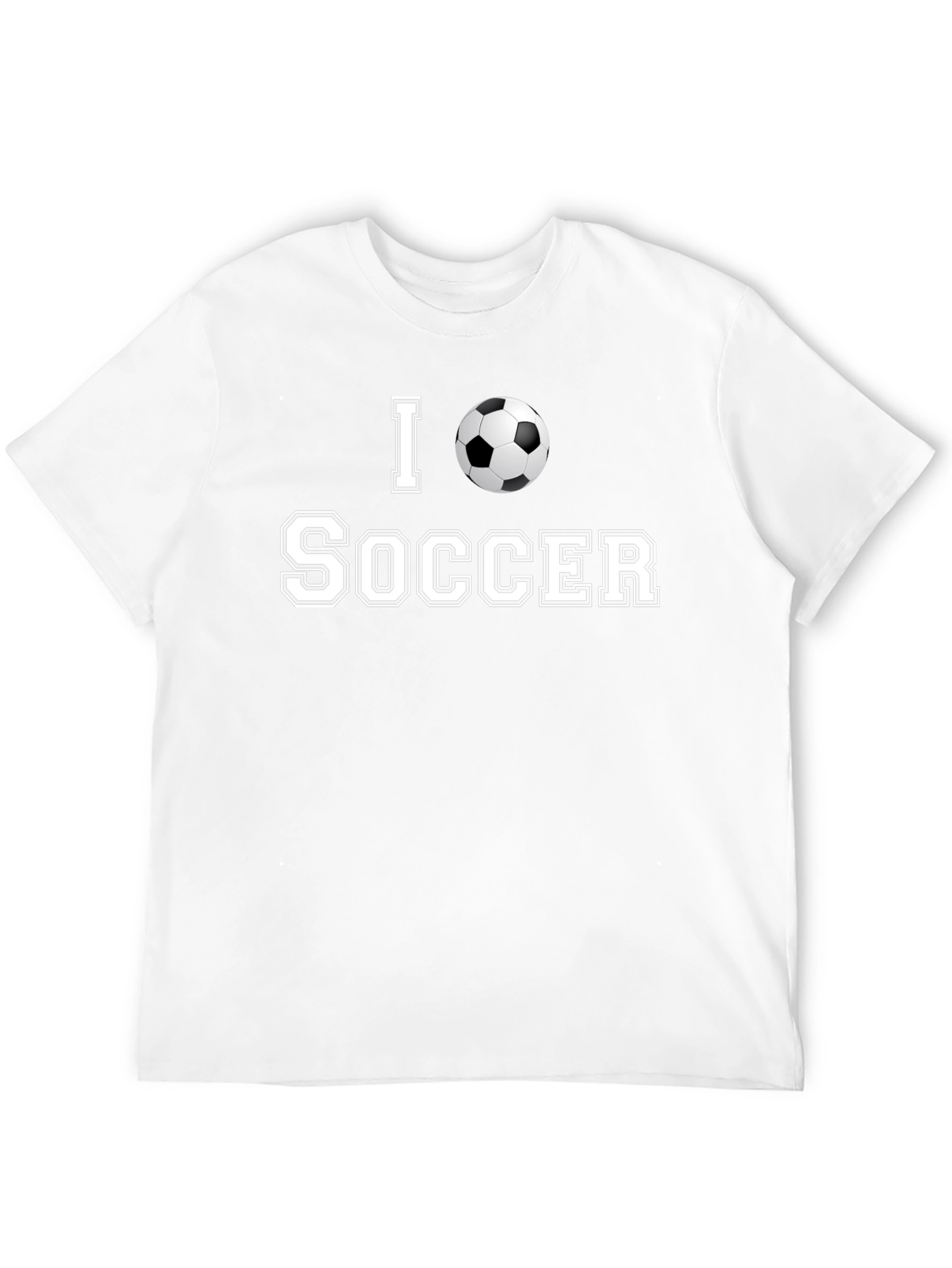 I Love Soccer T-Shirt - Stylish Design