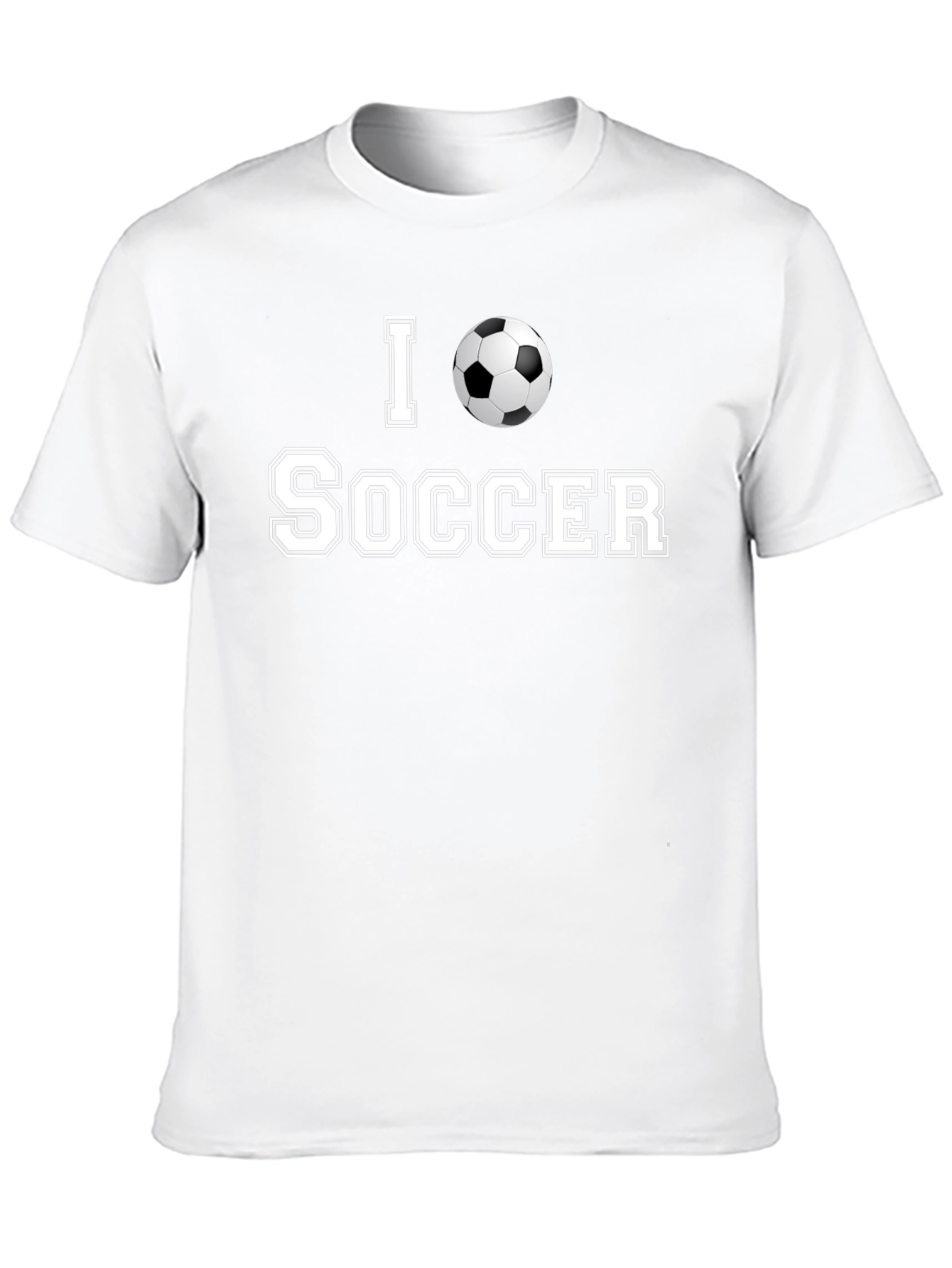 I Love Soccer T-Shirt - Stylish Design