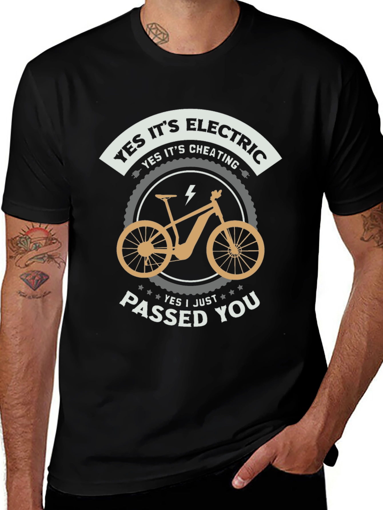 Electric Bike T-Shirt - Yes Its Cheating