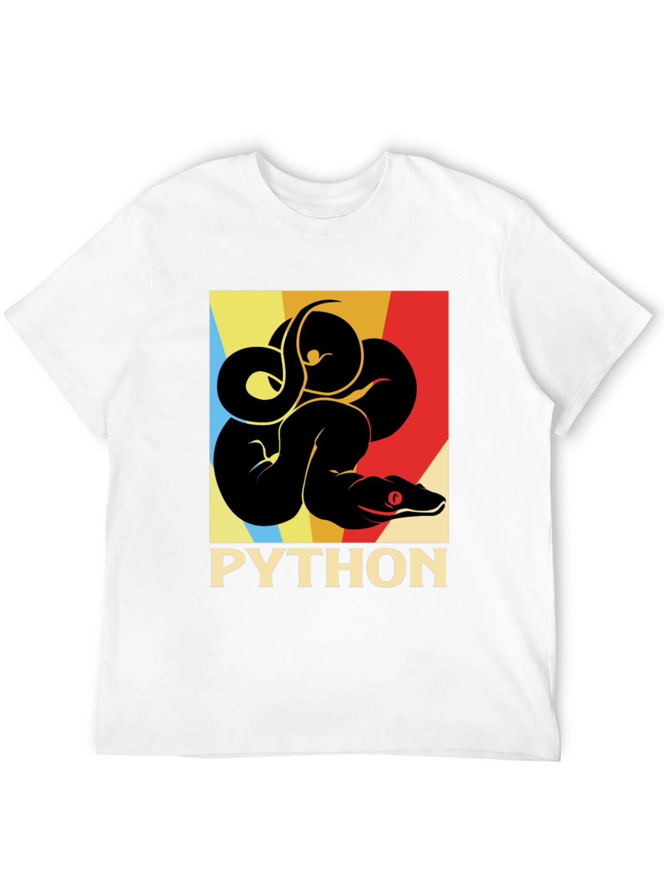 Python Snake Retro Graphic T-Shirt