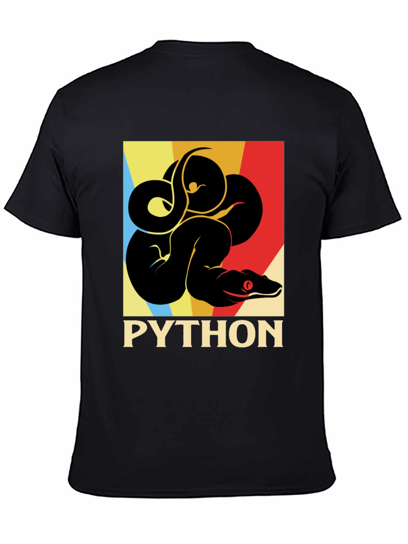 Python Snake Retro Graphic T-Shirt