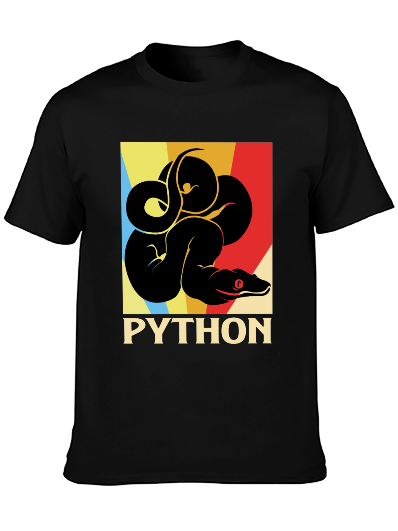 Python Snake Retro Graphic T-Shirt