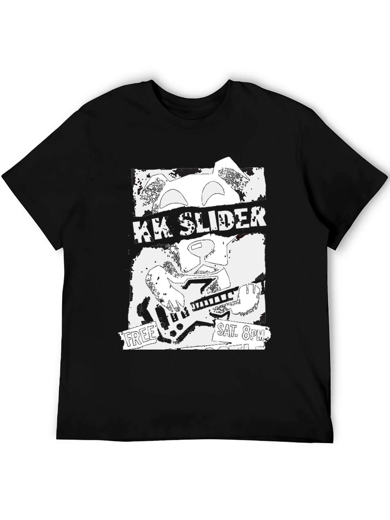 KK Slider Animal Crossing Black T-Shirt