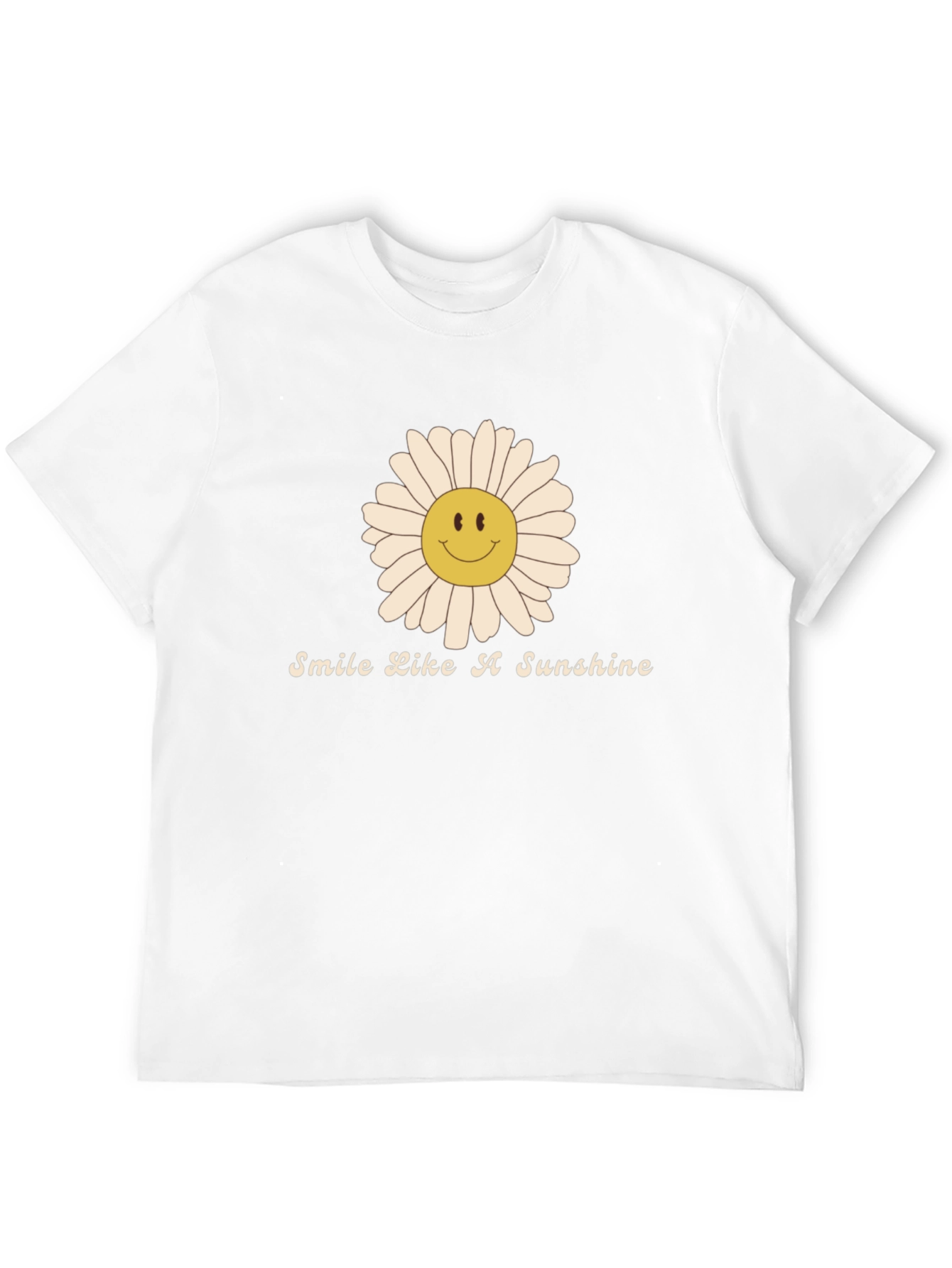 Smile Like A Sunshine Black T-Shirt
