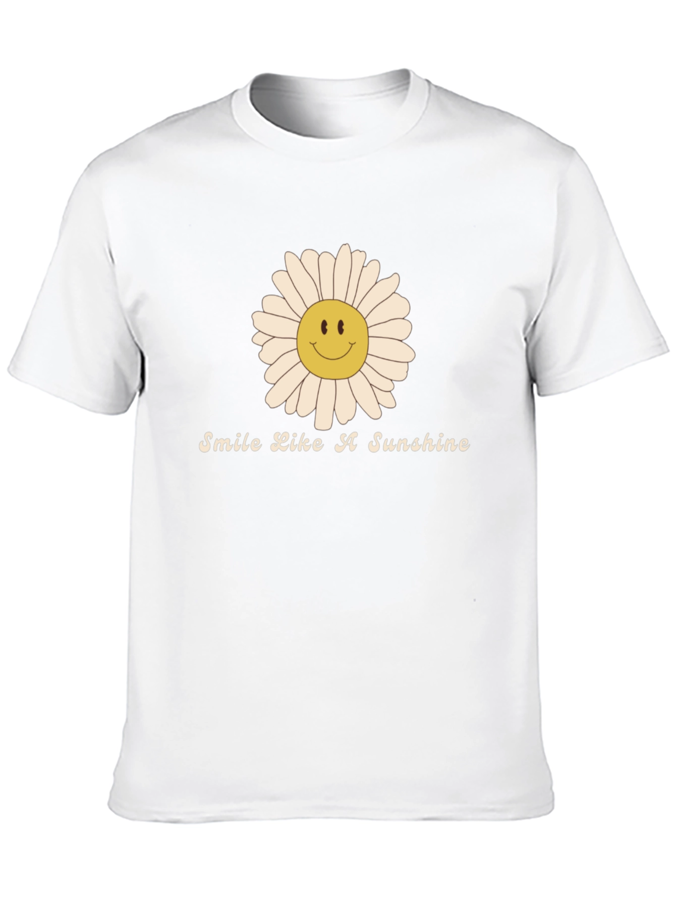 Smile Like A Sunshine Black T-Shirt