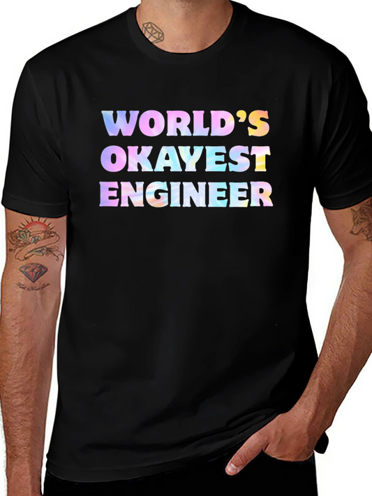 Worlds Okayest Engineer Graphic T-Shirt
