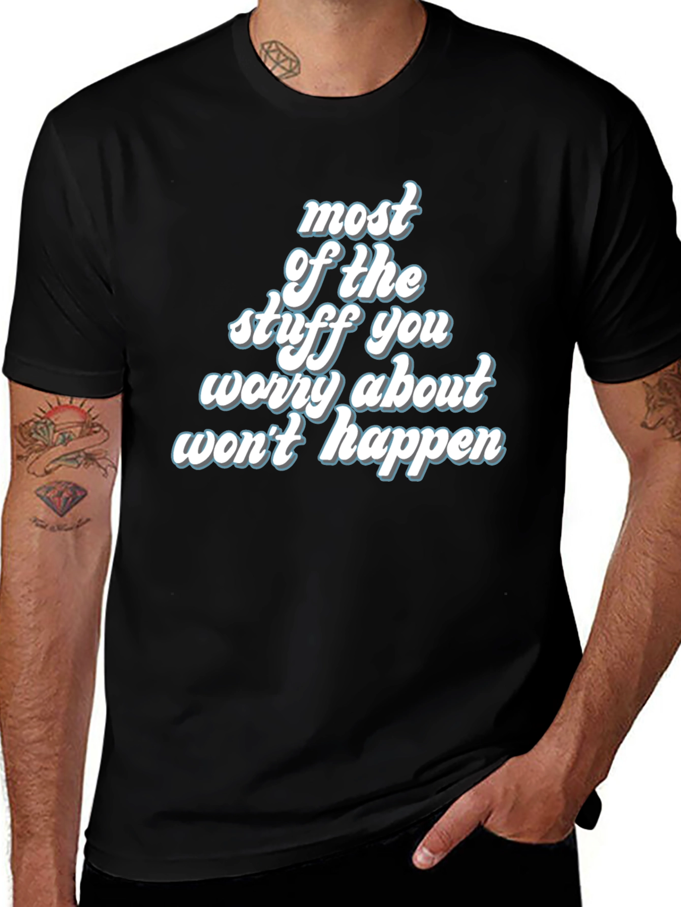 Worry Free T-Shirt - Inspirational Graphic Tee
