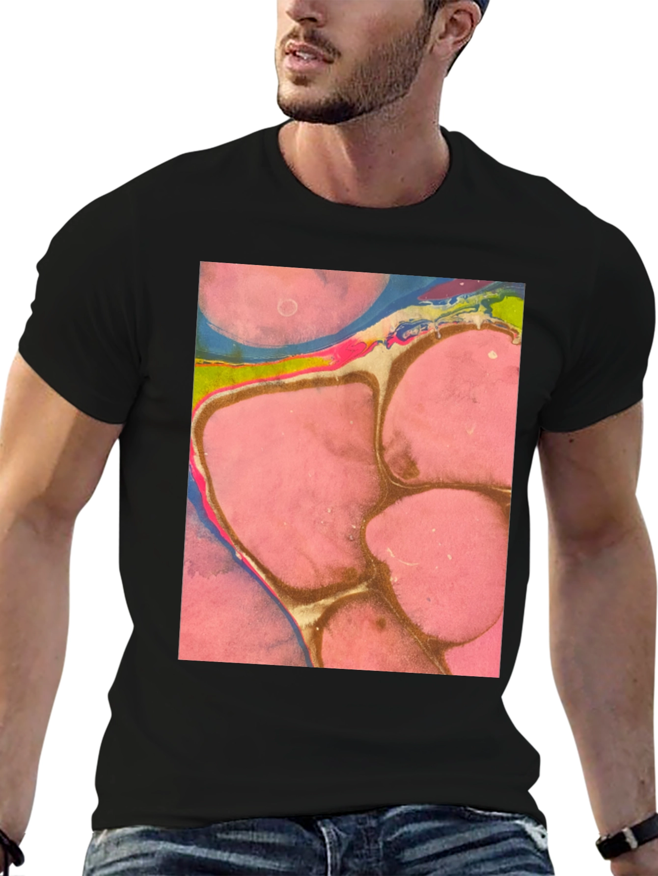 Abstract Art Print Tee - Unique Graphic T-Shirt