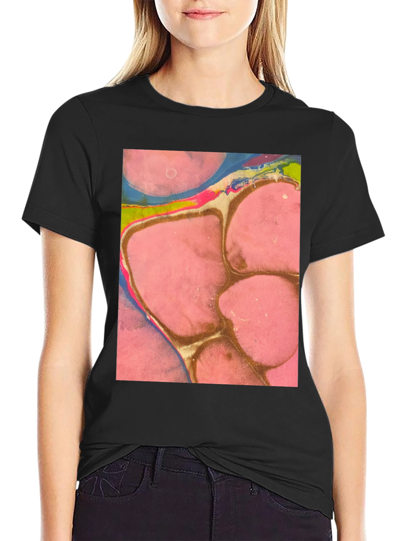 Abstract Art Print Tee - Unique Graphic T-Shirt