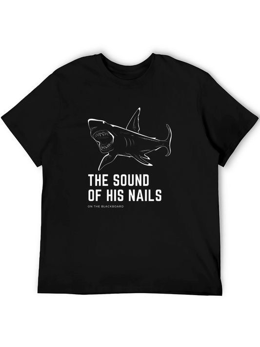 Shark Nails Mens Black T-Shirt