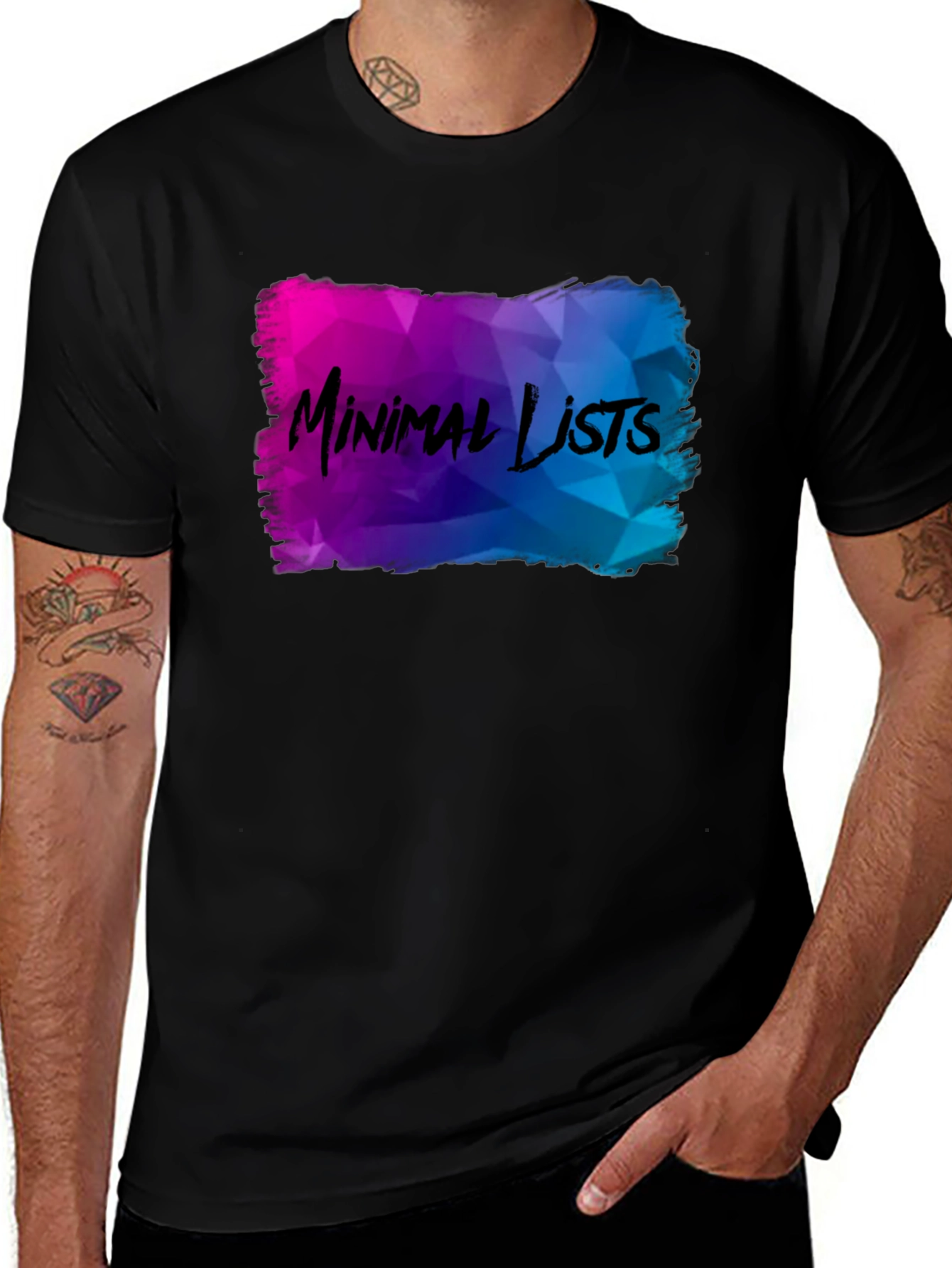 Minimal Lists Graphic T-Shirt - Unique Design