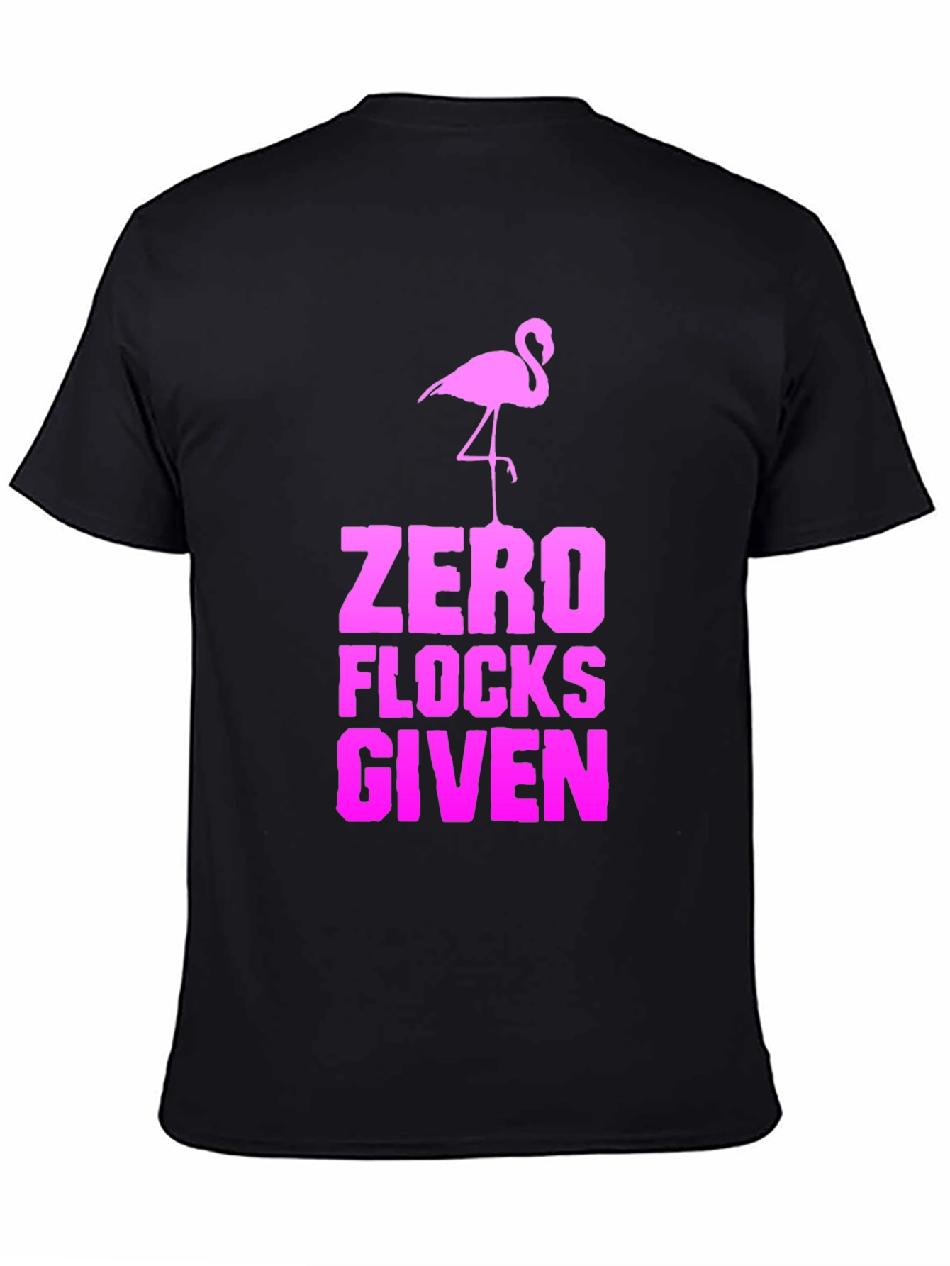 Zero Flocks Given Flamingo Graphic Tee - Black