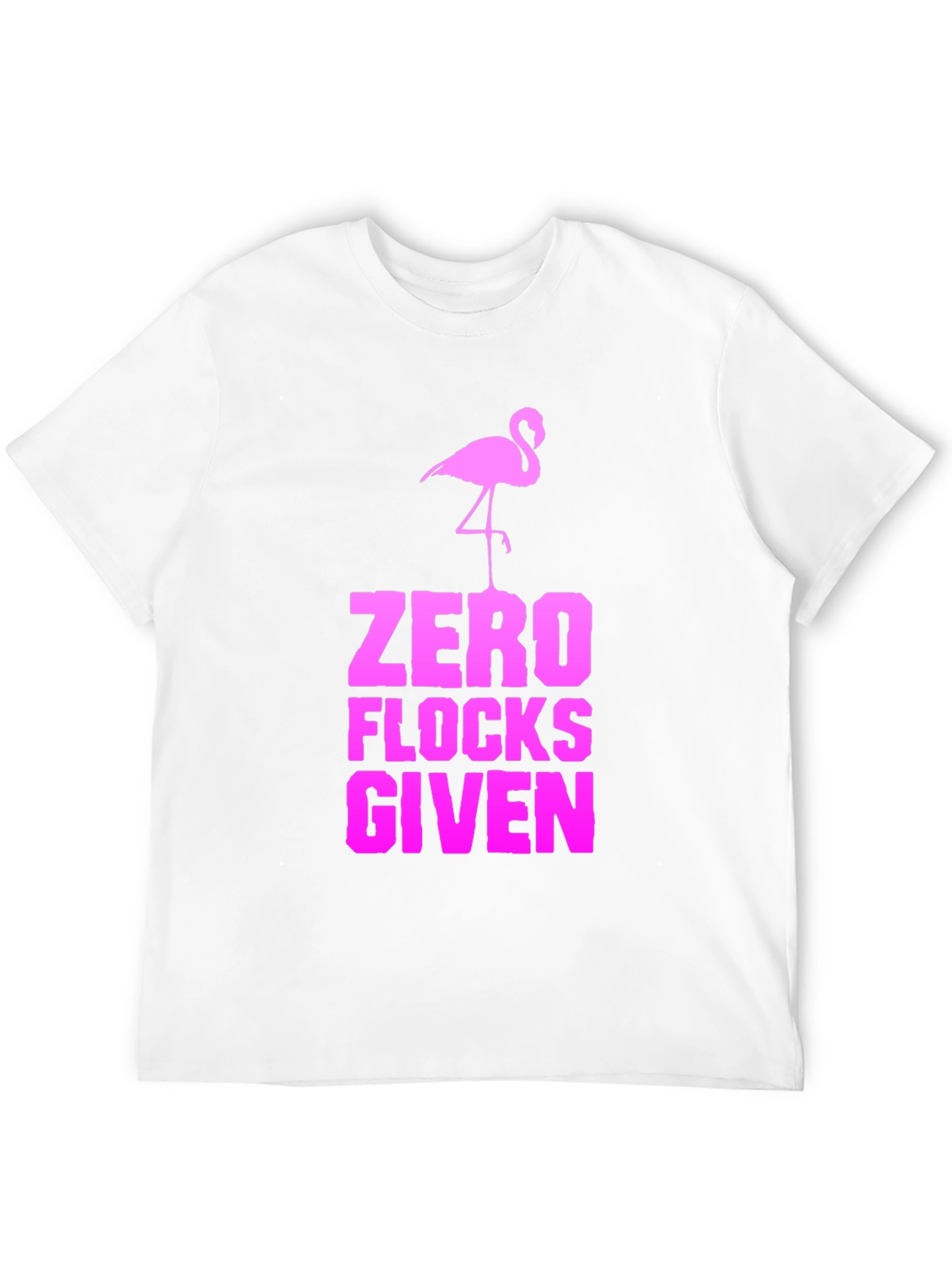 Zero Flocks Given Flamingo Graphic Tee - Black