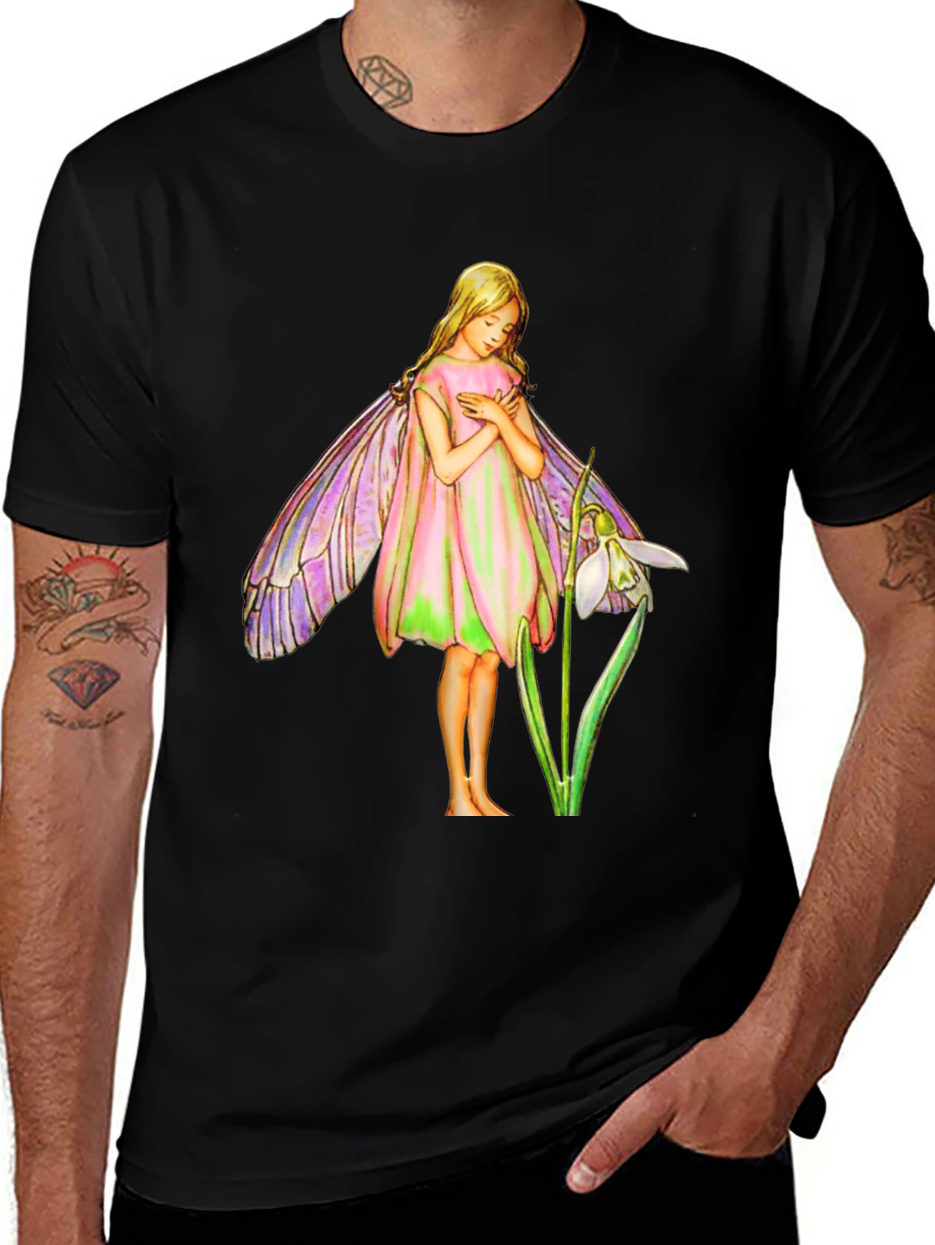Fairy Graphic Tee - Whimsical Cotton T-Shirt