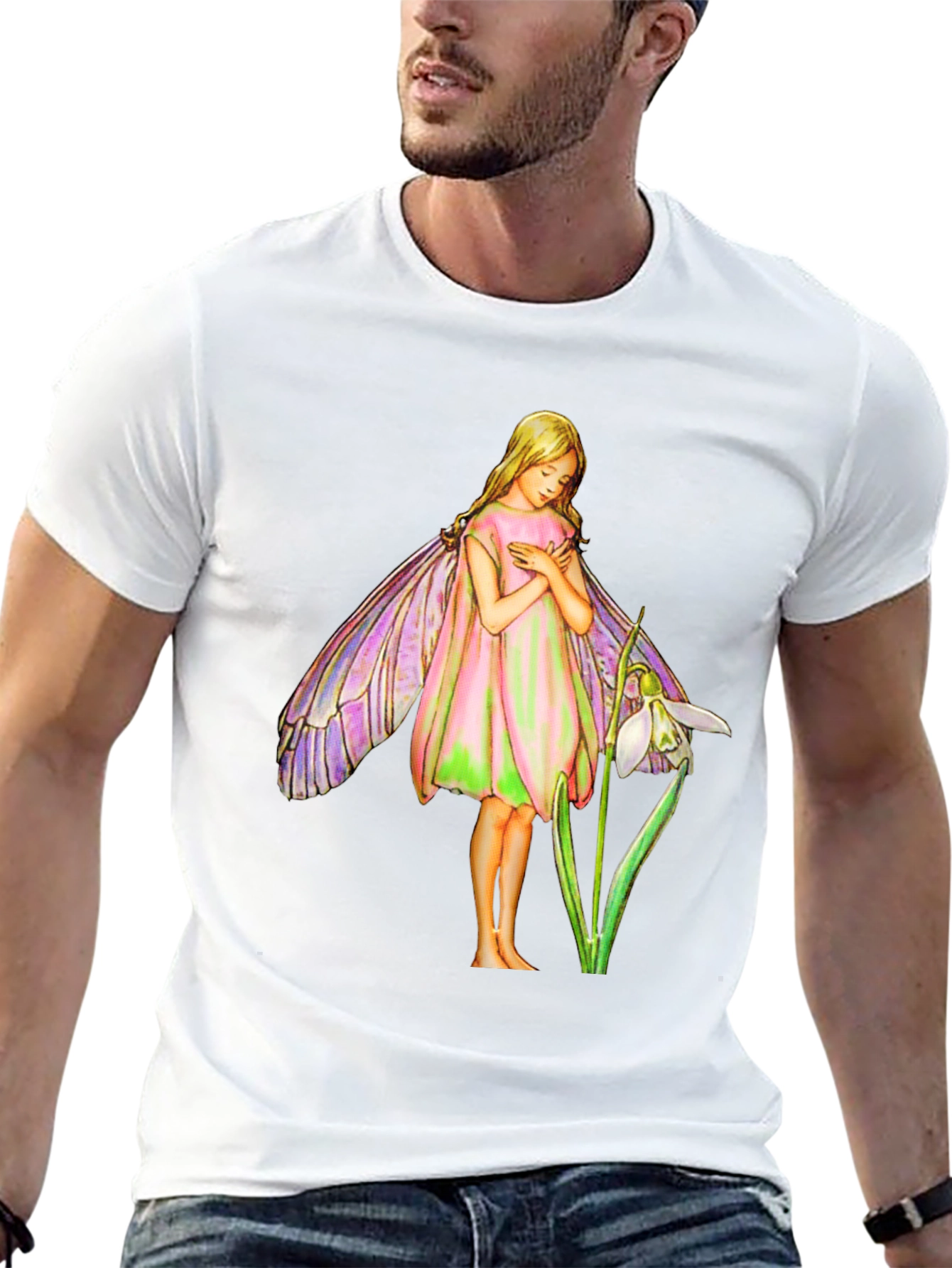 Fairy Graphic Tee - Whimsical Cotton T-Shirt