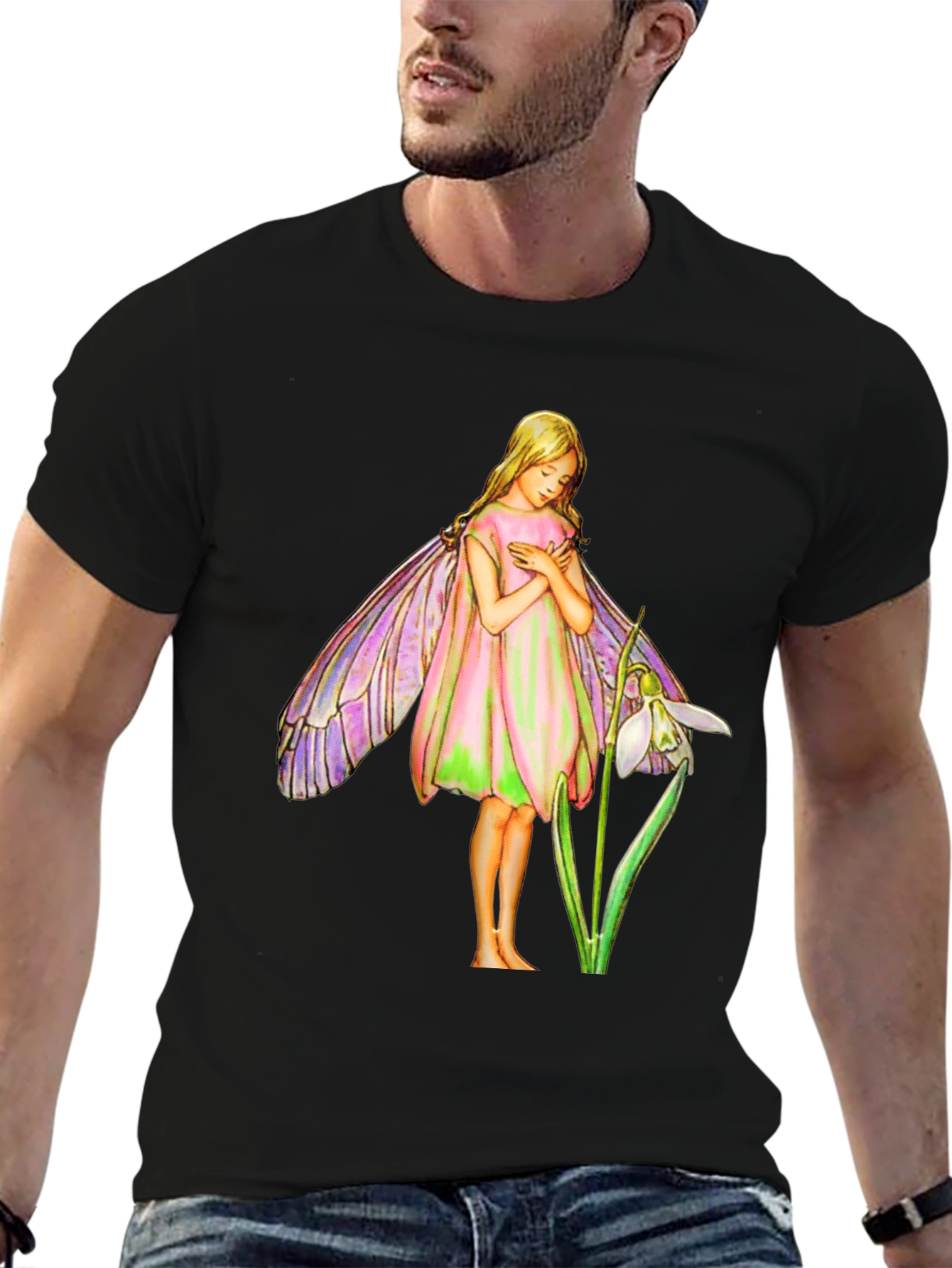 Fairy Graphic Tee - Whimsical Cotton T-Shirt